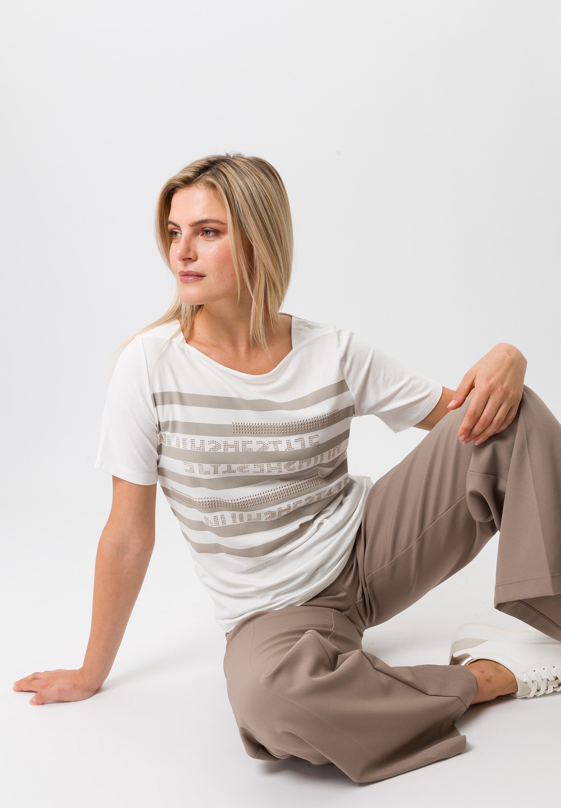 TUZZI T-Shirt mit schimmerndem Print