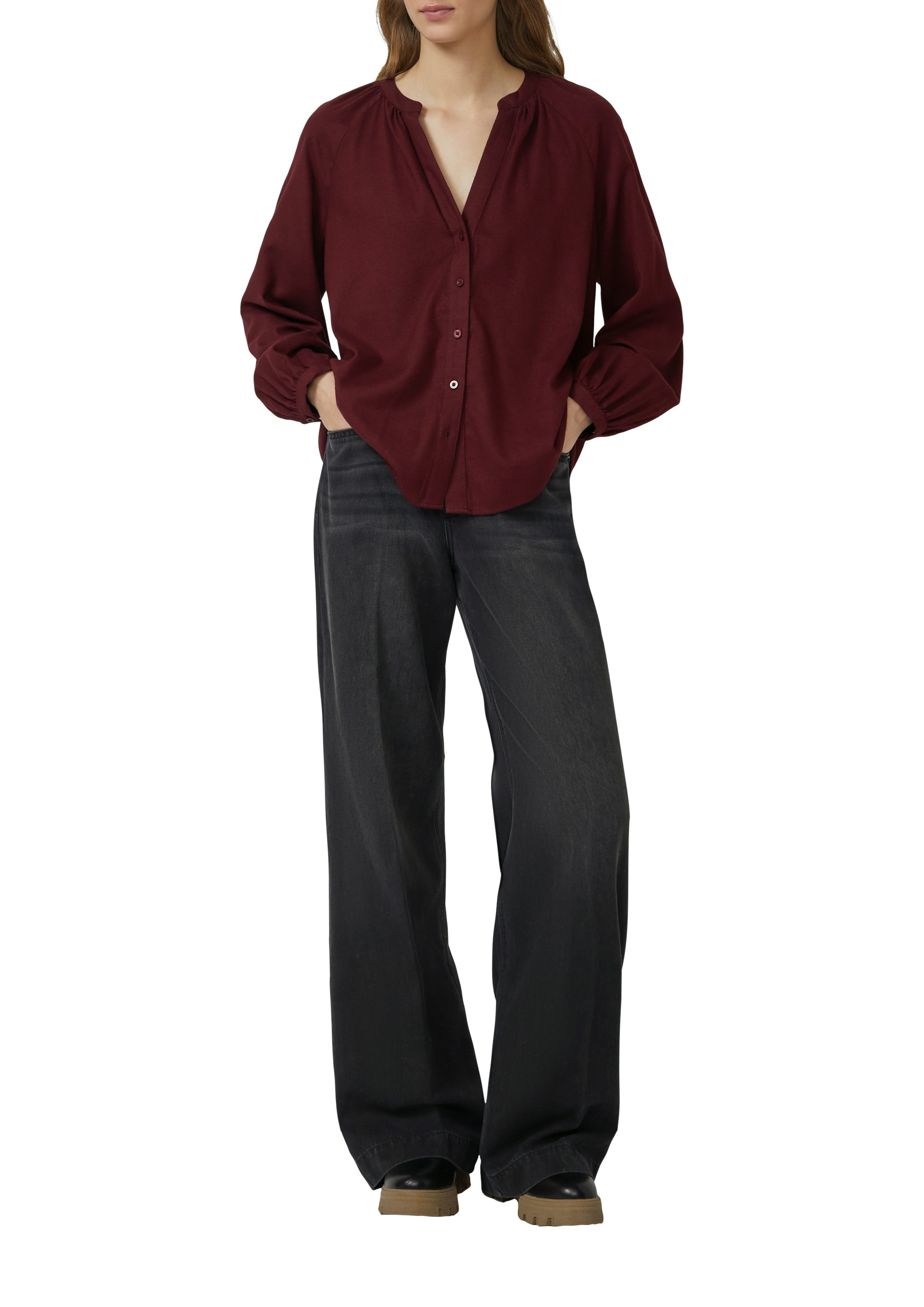 s.Oliver Langarmbluse mit Knopfleiste