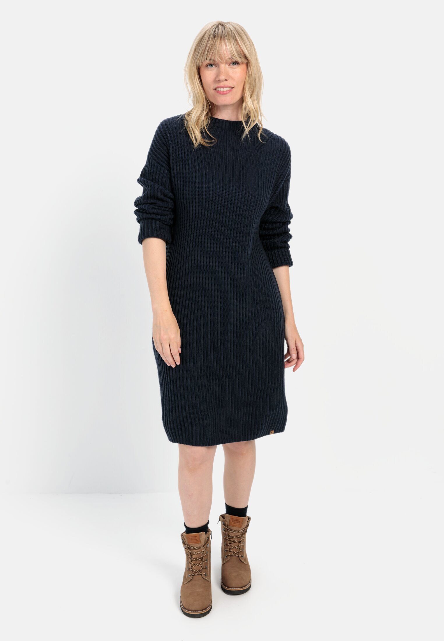 Sweatkleid mit Stehkragen