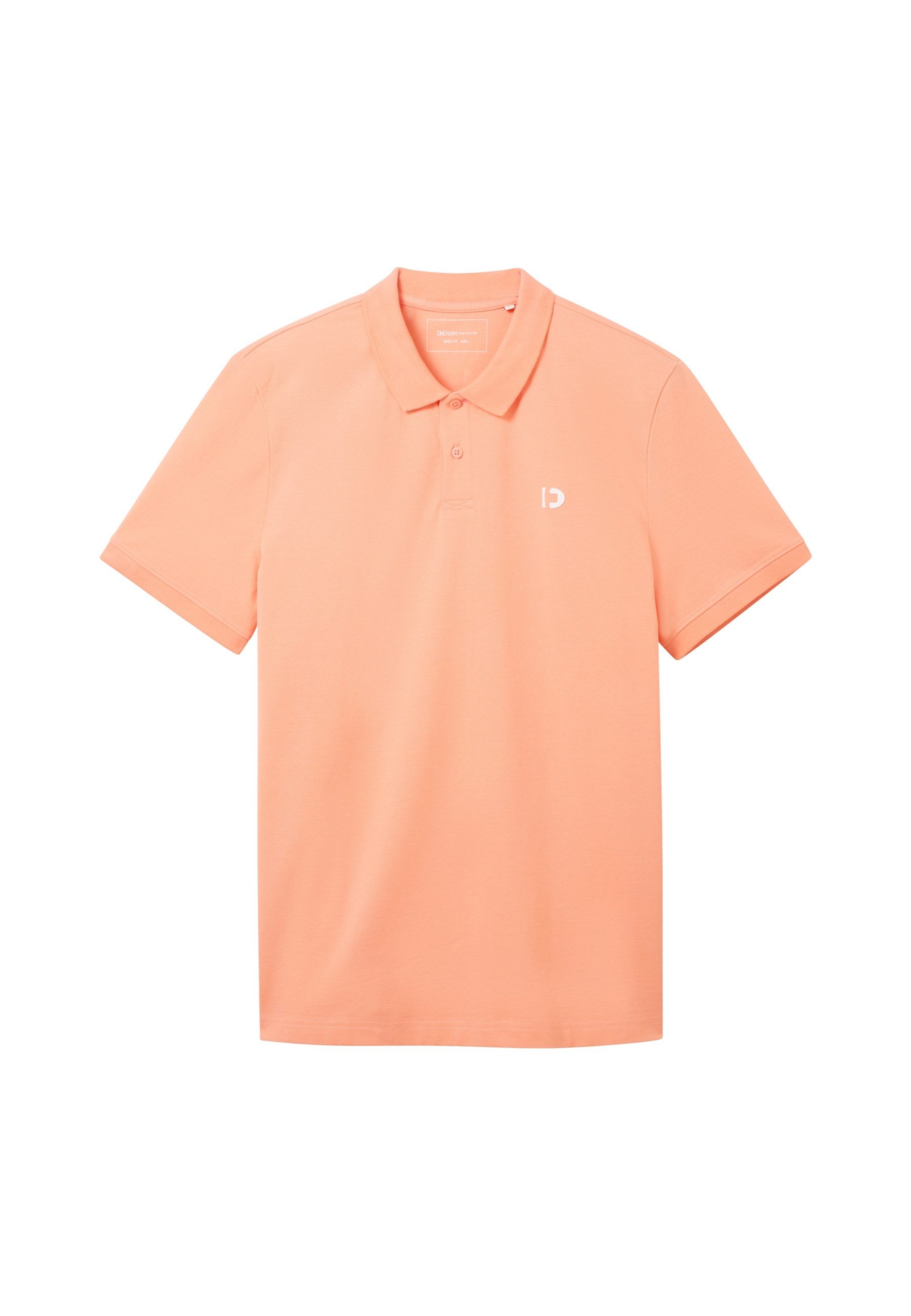 TOM TAILOR Denim Poloshirt mit Logo-Print günstig online kaufen