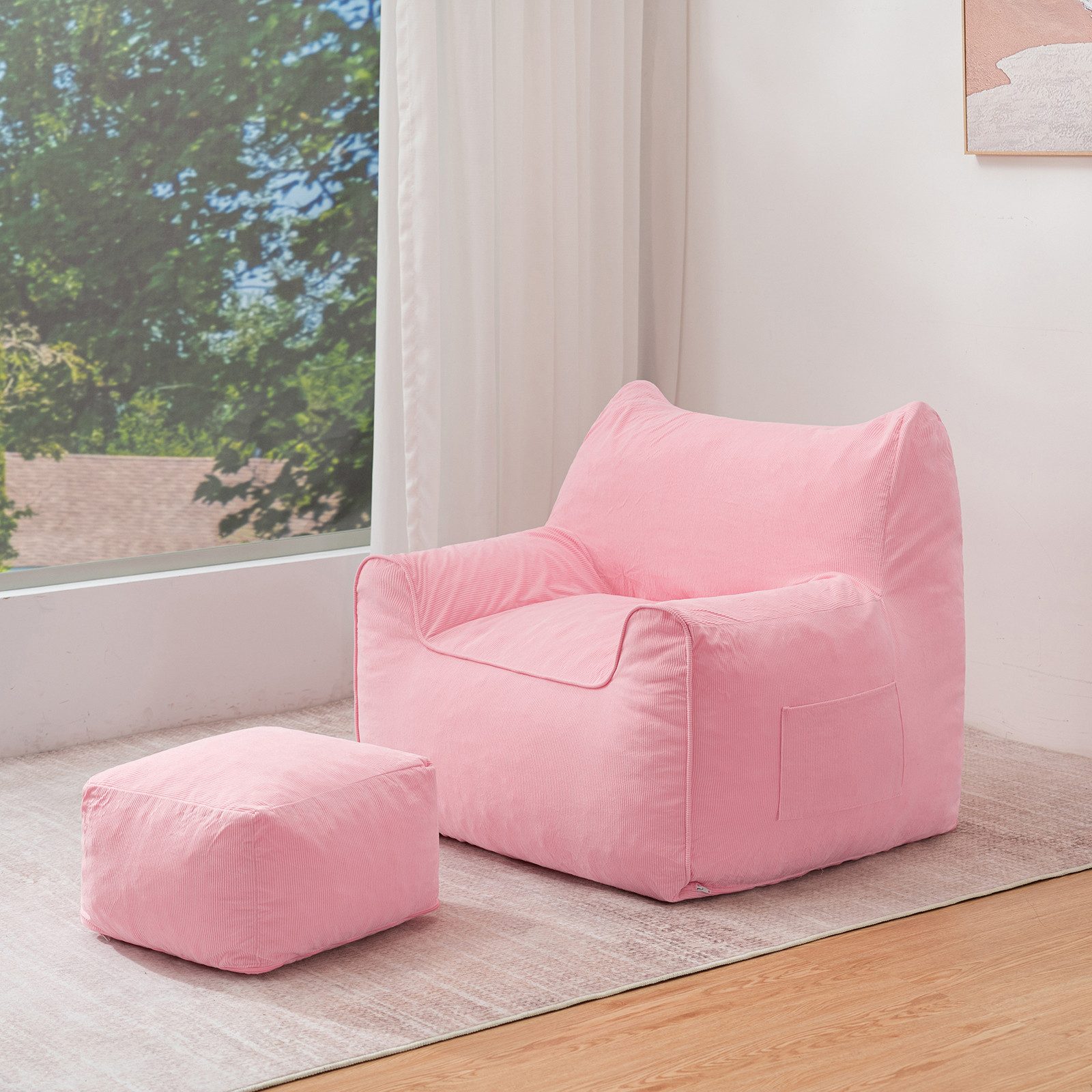 MECO Sitzsack (Komfortabler Sitzsack), Erwachsenen-Beanbag mit Katzenohren günstig online kaufen