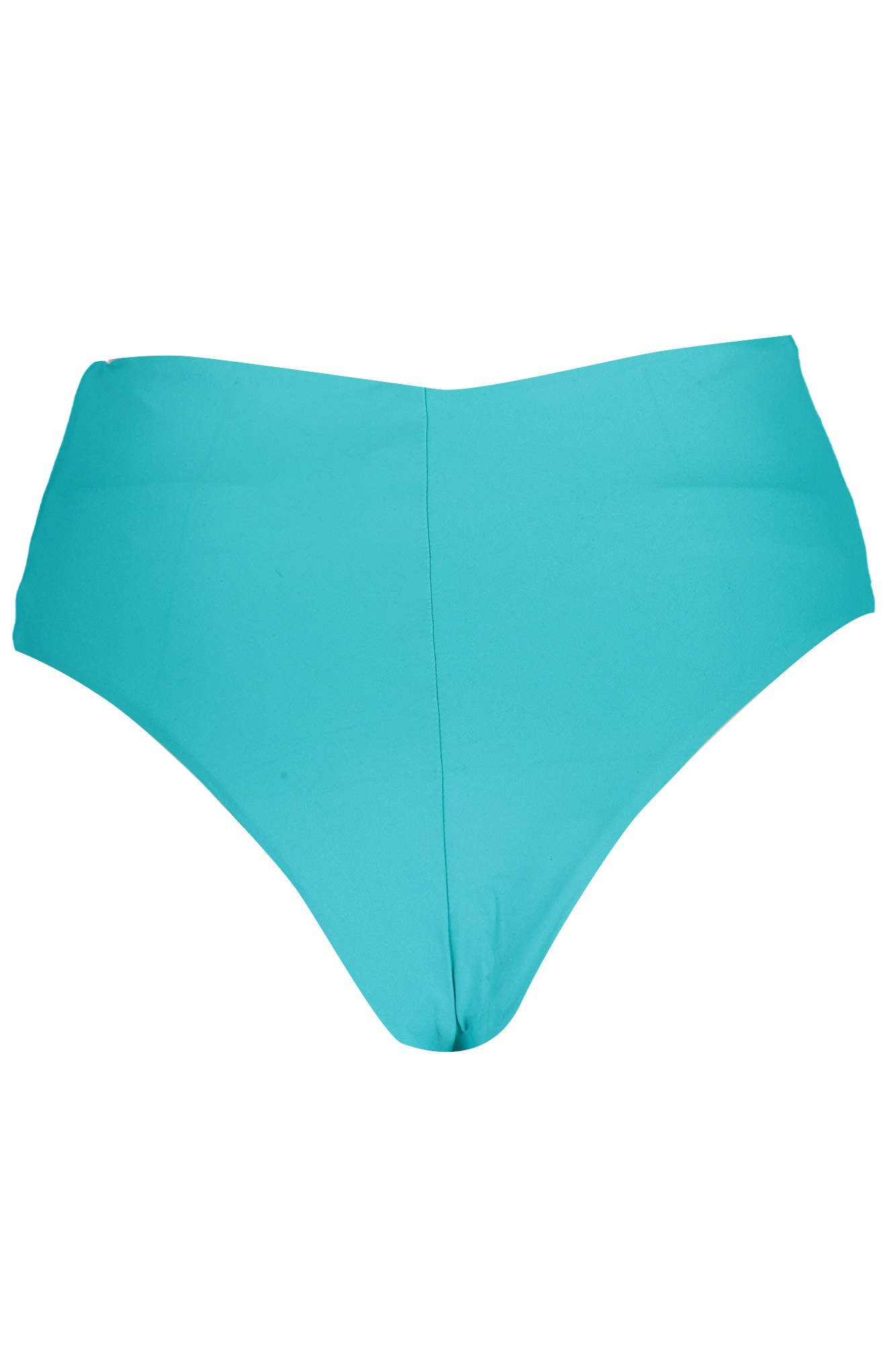 KARL LAGERFELD Badeanzug Eleganter Damen-Badeslip in Blau mit hohem Bund und Kontrastdetails