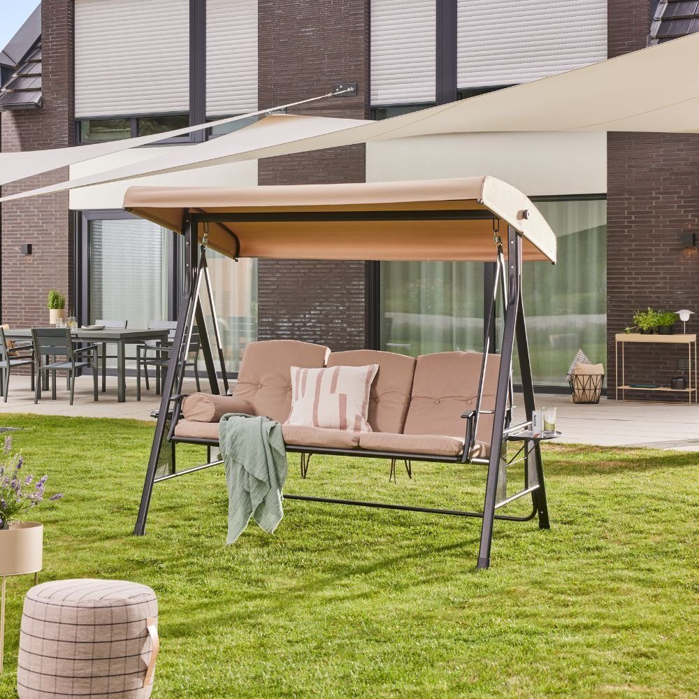 HOME DELUXE Hollywoodschaukel DESCANSO, 3-Sitzer, ohne günstig online kaufen