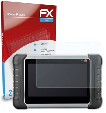 atFoliX Schutzfolie Displayschutz für Autel MaxiCOM MK808TS, (2 Folien), Ultraklar und hartbeschichtet