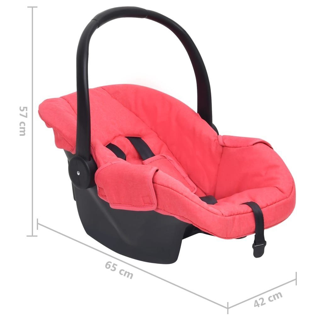 cm Rot Autokindersitz 42x65x57 Babyschale vidaXL