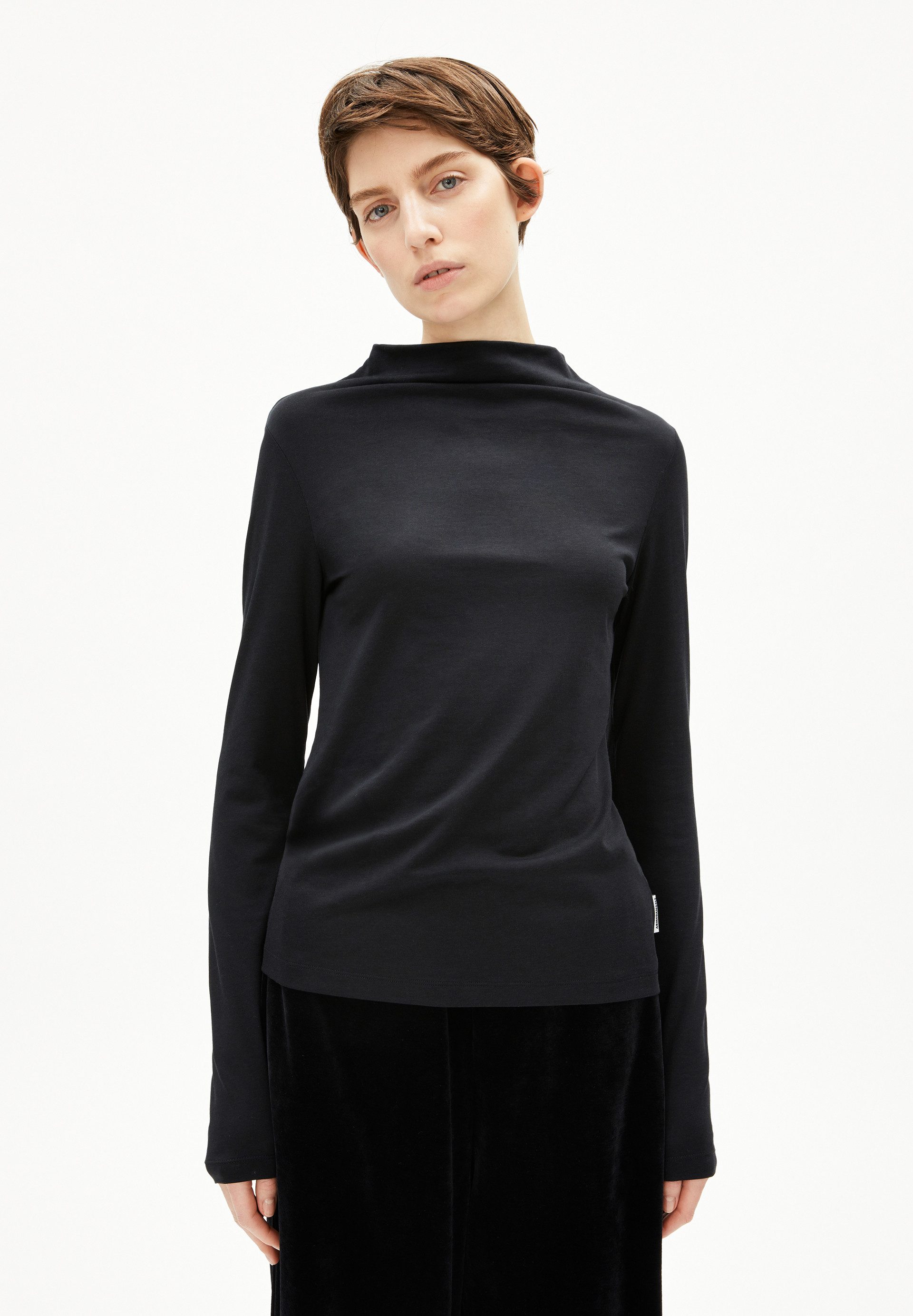 Armedangels Longsleeve CALUNAA Longsleeve aus Bio-Woll Mix Slim Fit