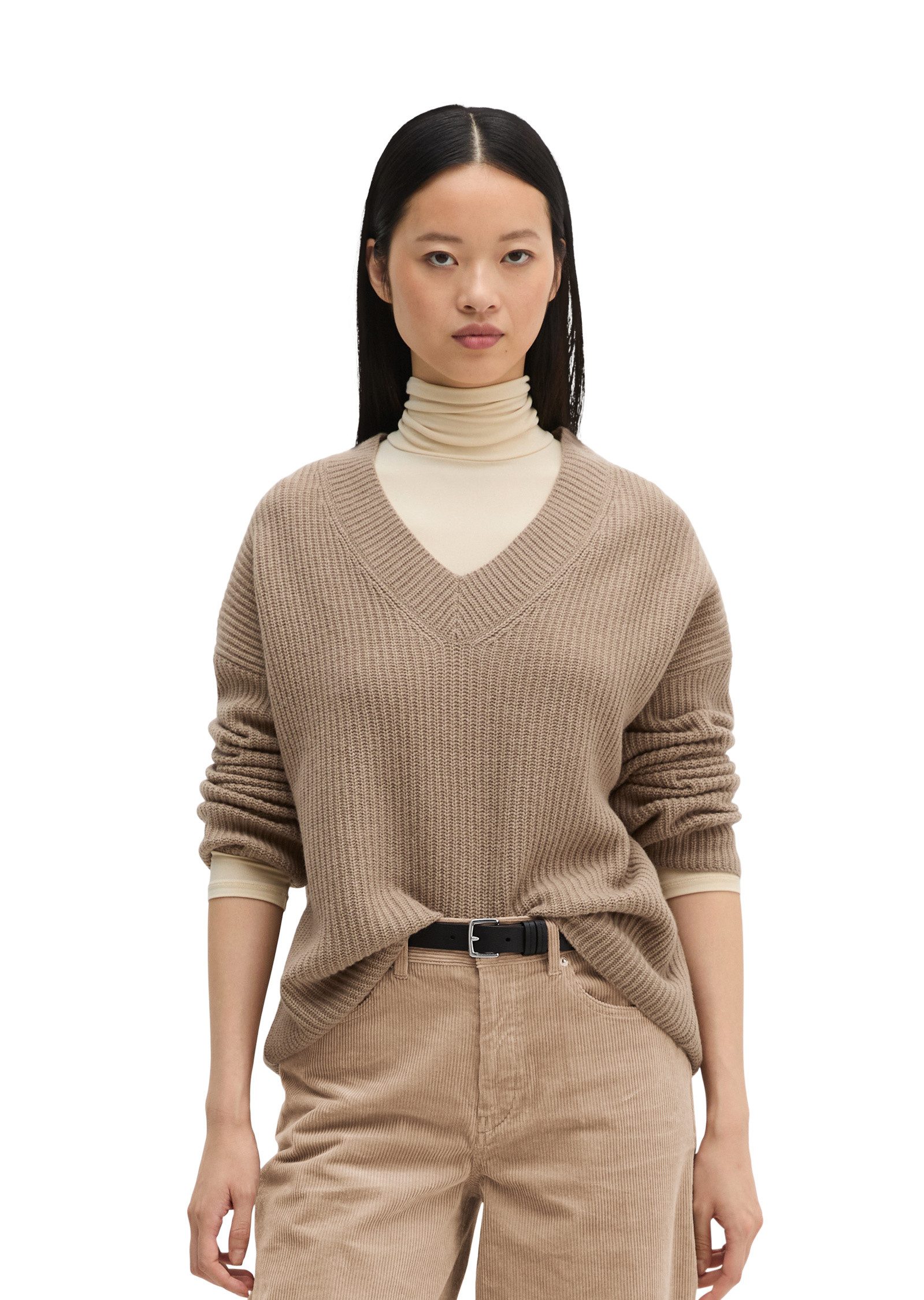 Marc O'Polo Strickpullover aus weichem Schurwolle-Mix