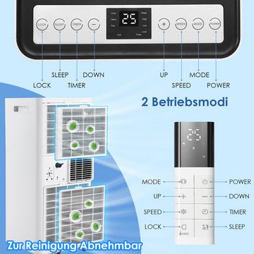 TLGREEN Klimagerät 4-in-1 Hocheffiziente Mobiles Klimagerät,9000 BTU, Kühlen&Ventilieren&Entfeuchten