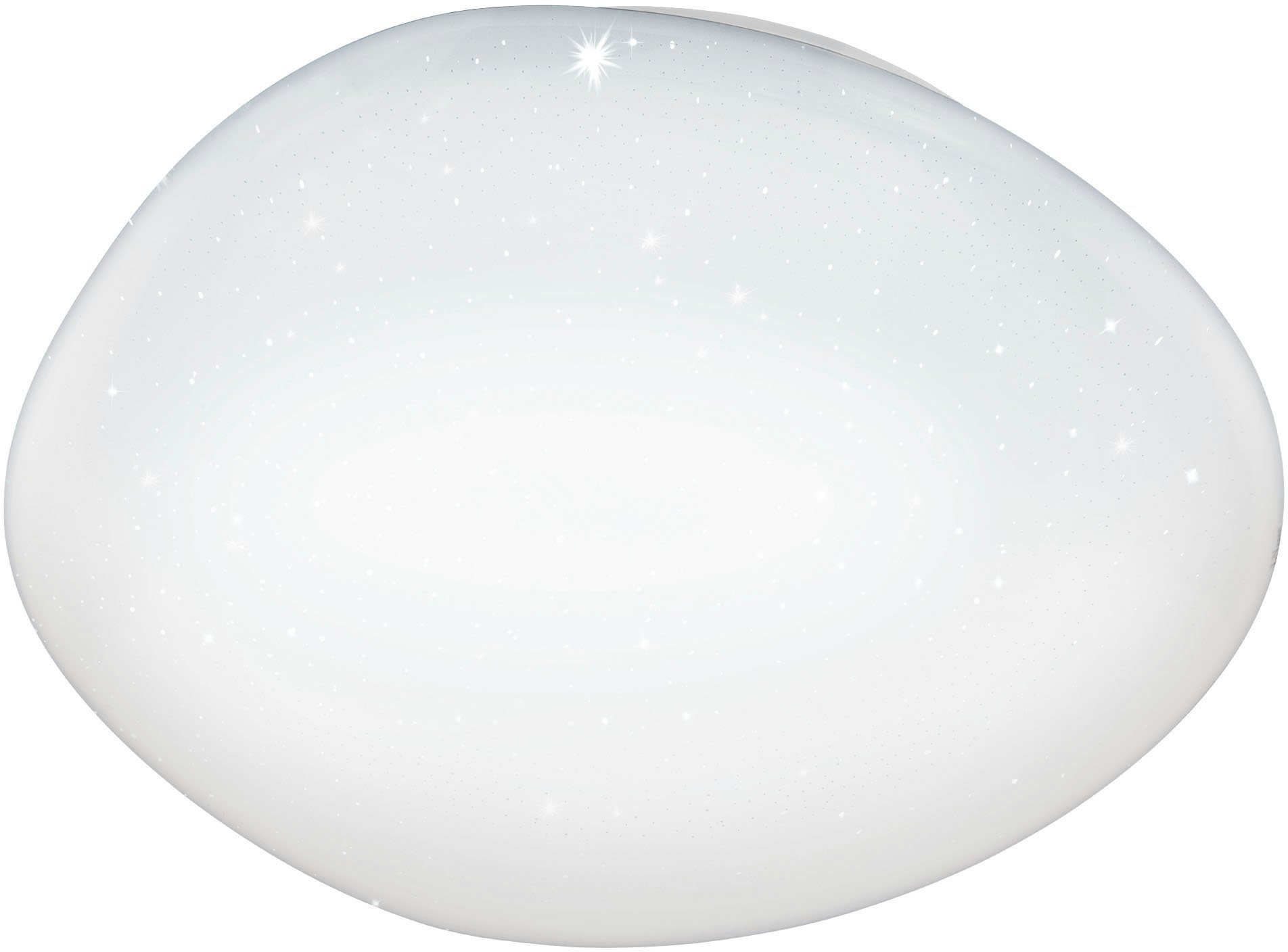 Deckenleuchte SILERAS-Z Deckenlampe weiß, Kristalleffekt, ZigBee 3.0, Disco-Modus