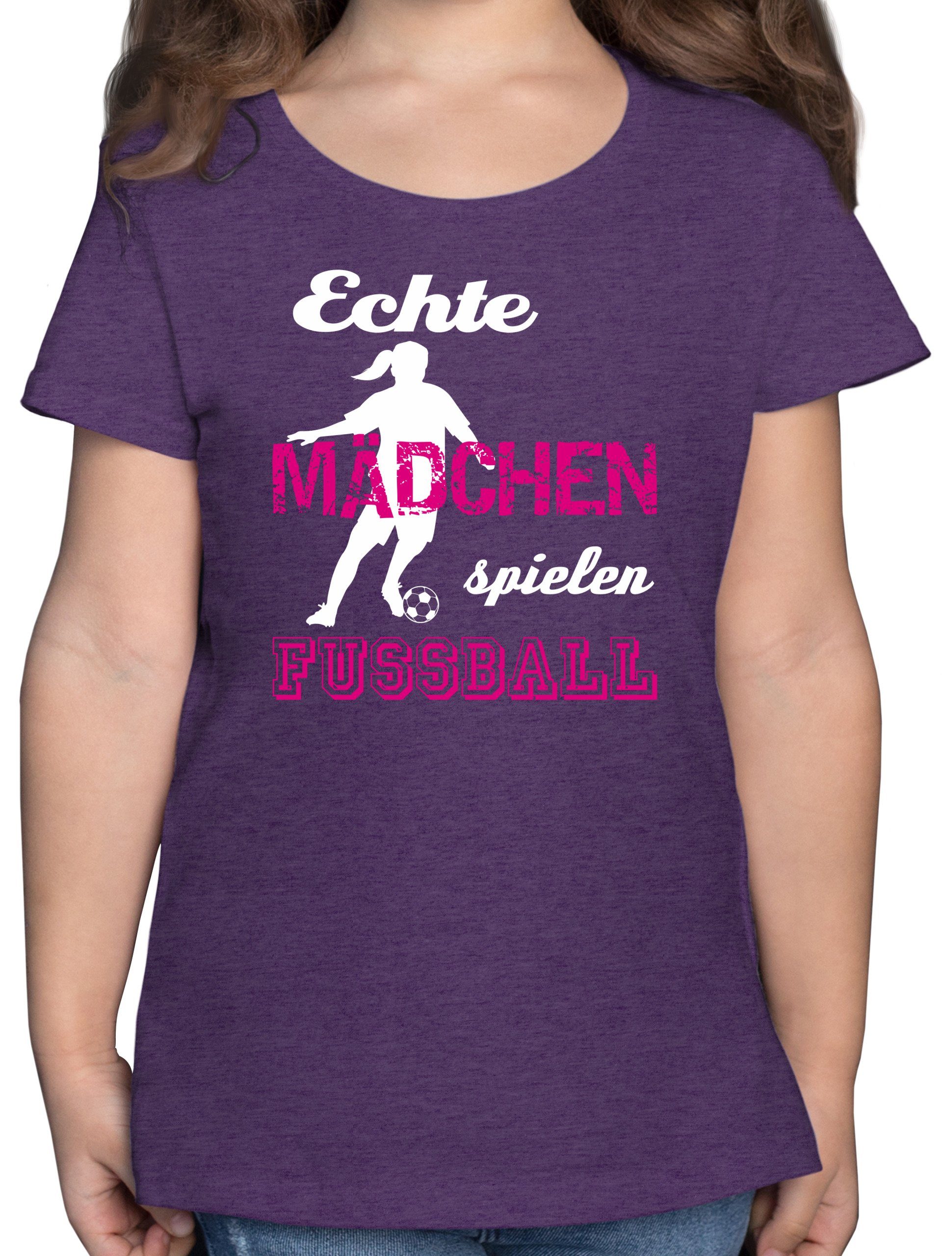 Shirtracer TShirt »Echte Mädchen spielen Fußball weiß Mädchen Kinder TShirt« online kaufen