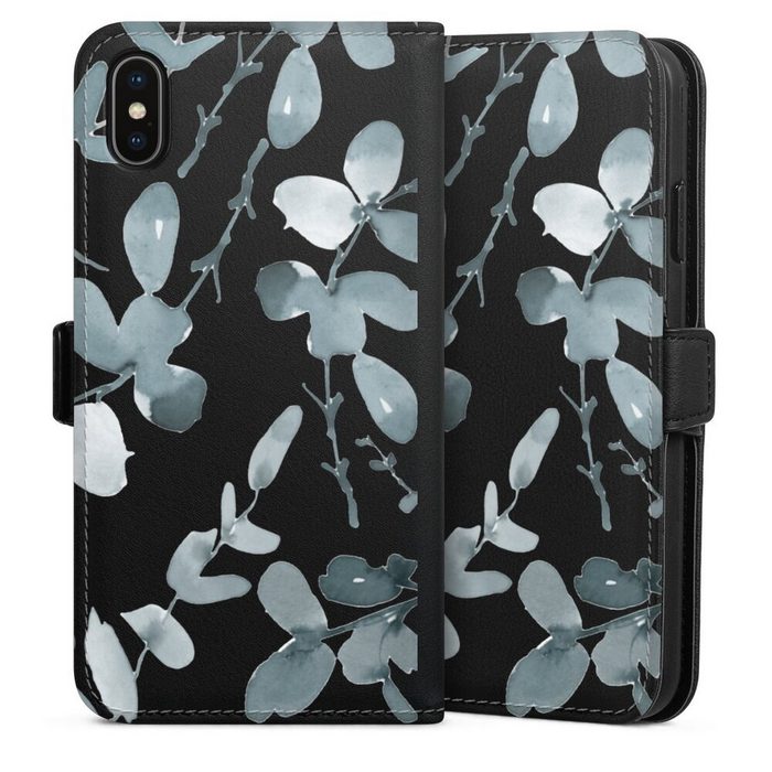DeinDesign Handyhülle Eukalyptus Muster Blume Eukalyptus pattern ohne Hintergrund Apple iPhone Xs Max Hülle Handy Flip Case Wallet Cover