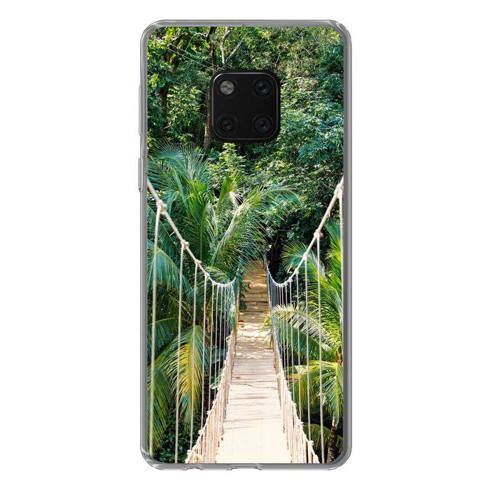 MuchoWow Handyhülle Dschungel - Palme - Brücke - Natur - Pflanzen Handyhülle Huawei Mate 20 Pro Handy Case Silikon Bumper Case