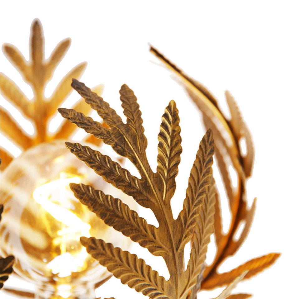 Qazqa Wandleuchte Botanica, ohne Leuchtmittel, E27, Gold/Messing, Landhaus, günstig online kaufen
