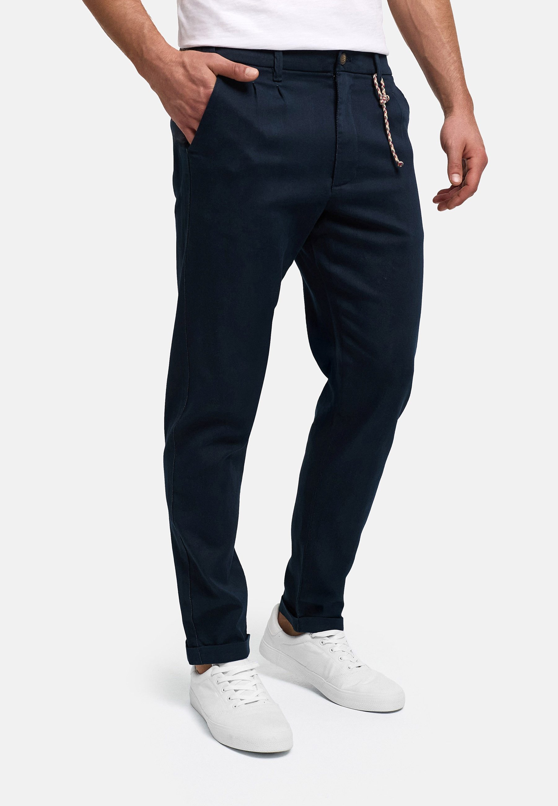 INDICODE Chinohose Herren INKnutzon Chino Hose Herrenhose mit Stretch-Komfort und modernem Rope-Detail – Bild 4 von 5