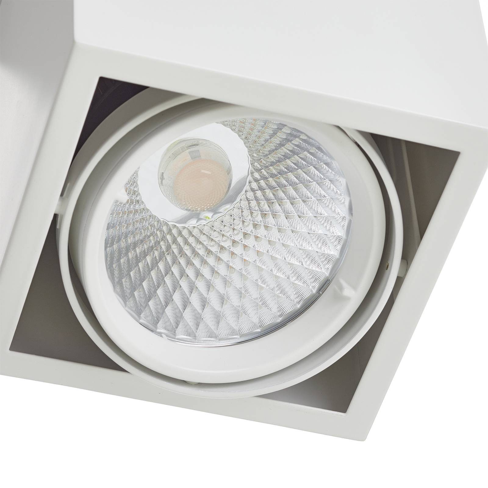 Cirdan, Lampe LED inkl. LED fest Arcchio verbaut, Deckenleuchte Aluminium, weiß, Leuchtmittel, Modern, warmweiß, Polycarbonat, LED-Leuchtmittel