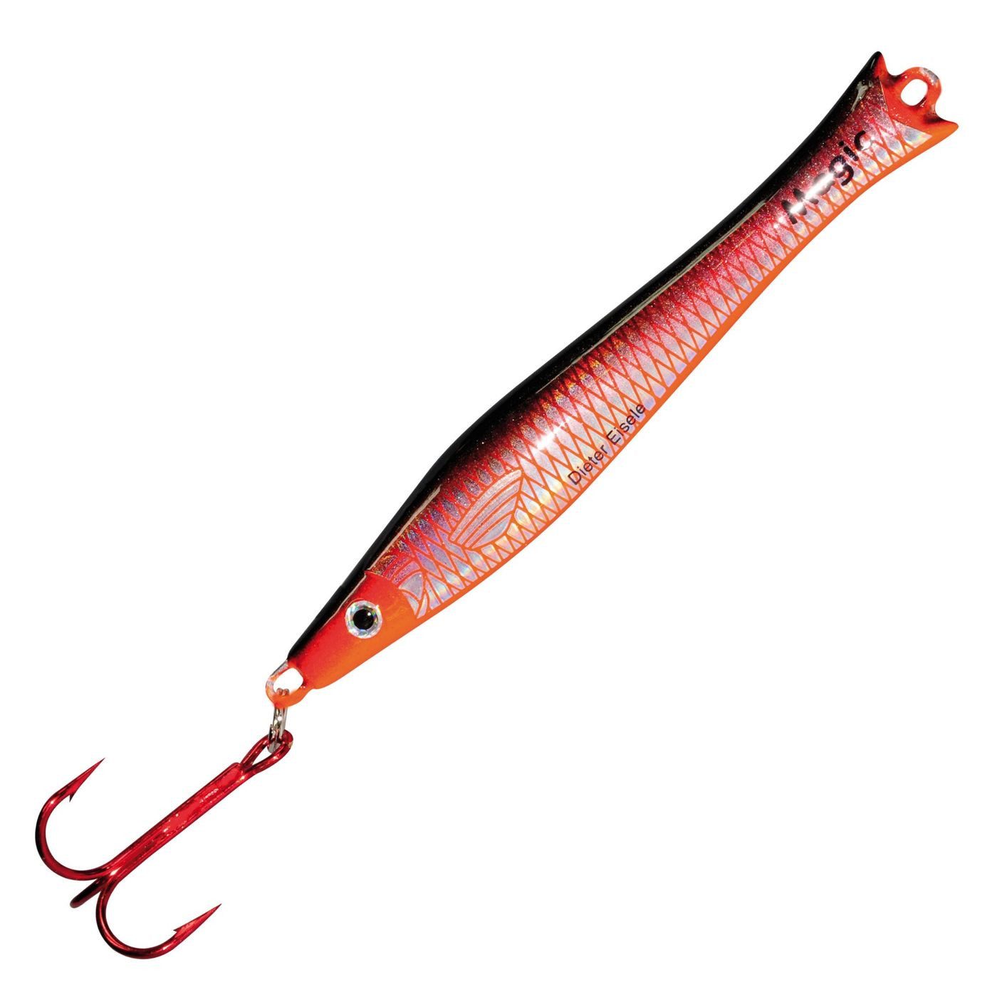 Dieter Eisele Kunstköder Dieter Eisele Magic-Pro Fire Tiger rot/schwarz - Pilker