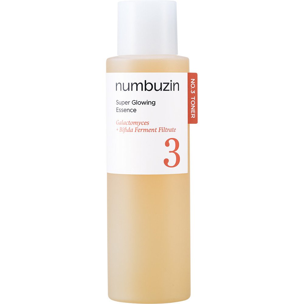 numbuzin Toner Numbuzin No.3 Super Glowing Essence Toner, Hochkonzentrierter Essence-Toner mit 50 fermentierten Wirkstoffe