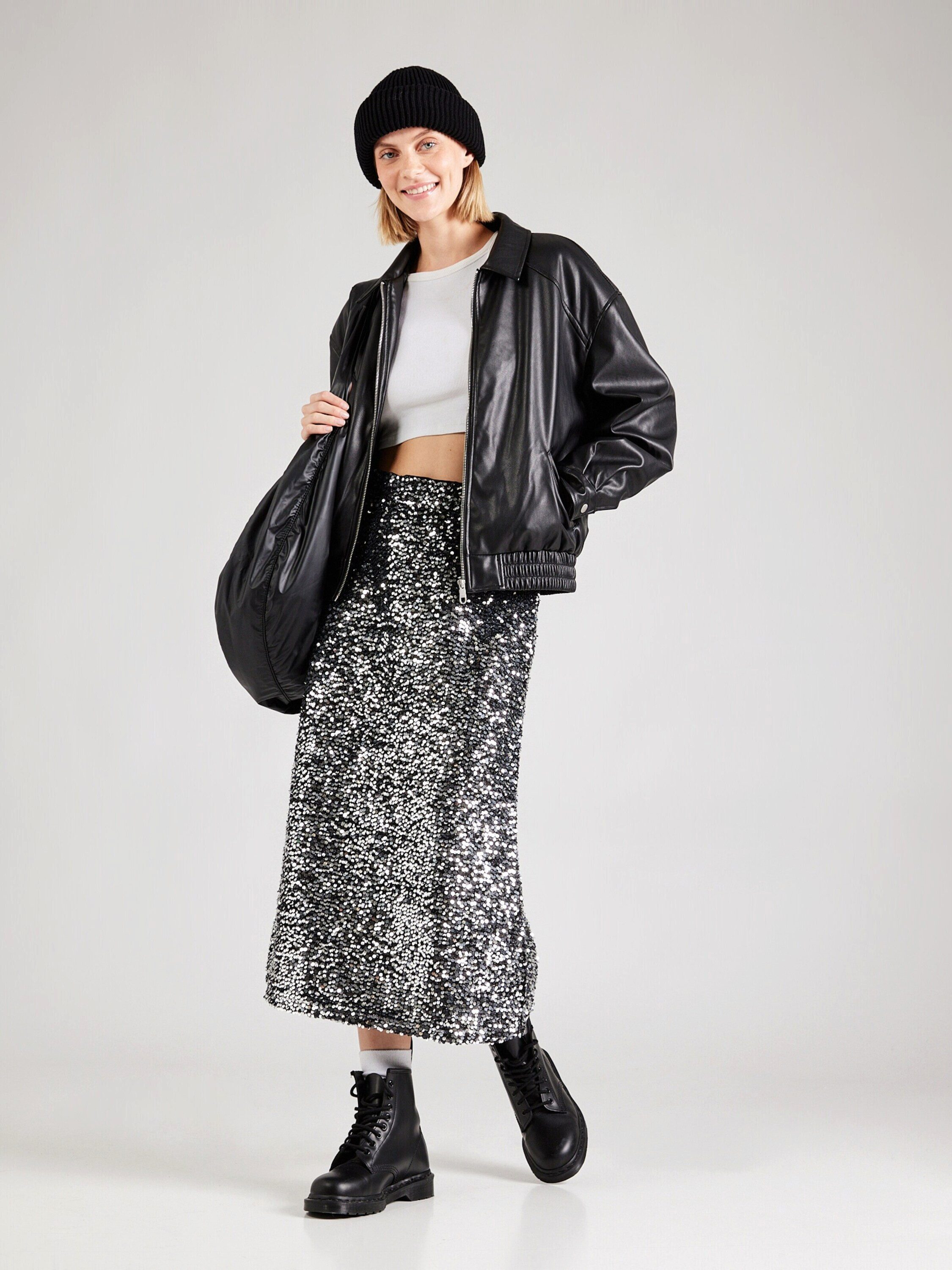 pieces A-Linien-Rock PCSERENA (1-tlg) Pailletten günstig online kaufen