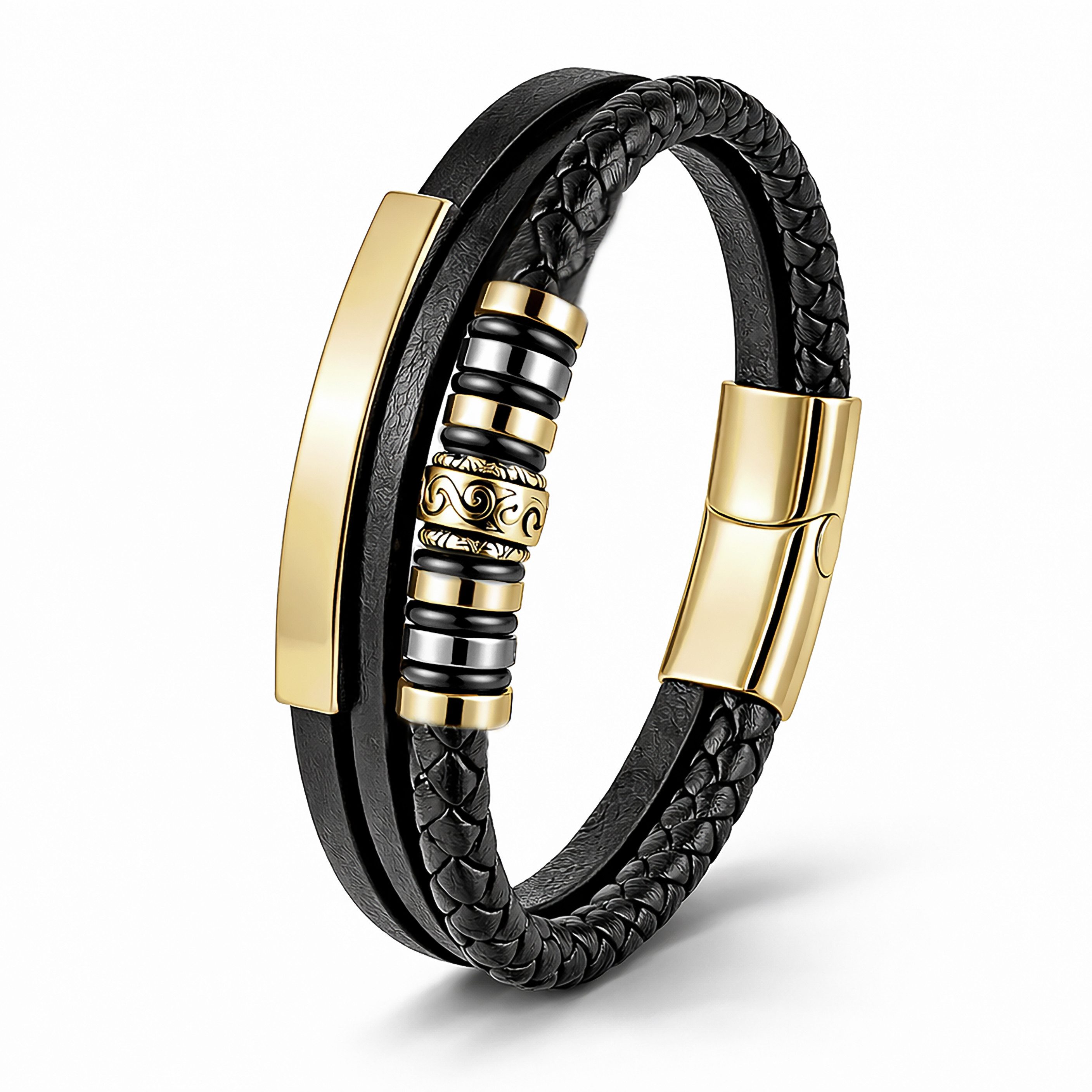 Lederarmband „GRAPHICS“ – Herren & Unisex