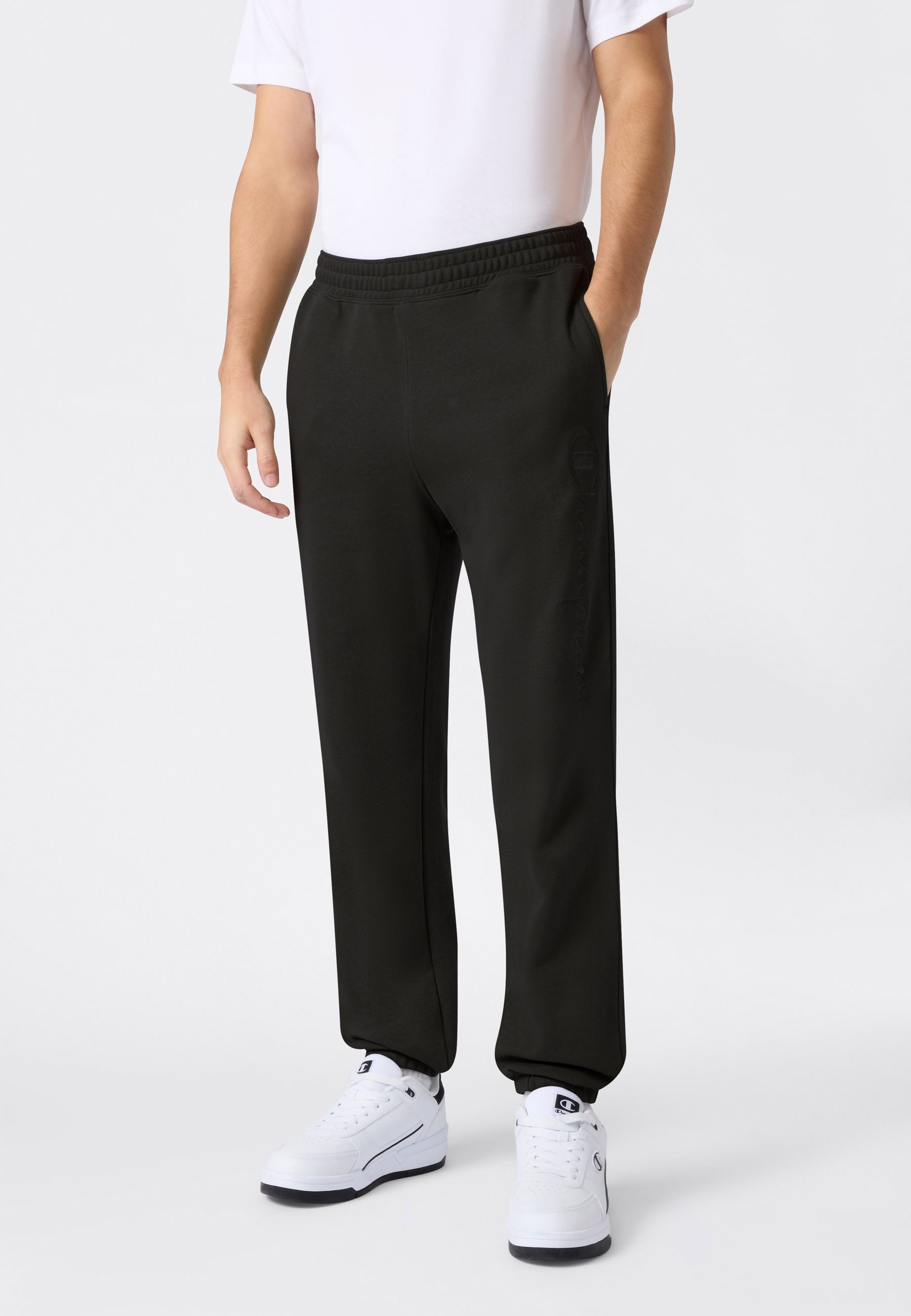 Champion Jogginghose ICONS Terry Elastic Cuff Pants Large Logo (1-tlg) mit günstig online kaufen