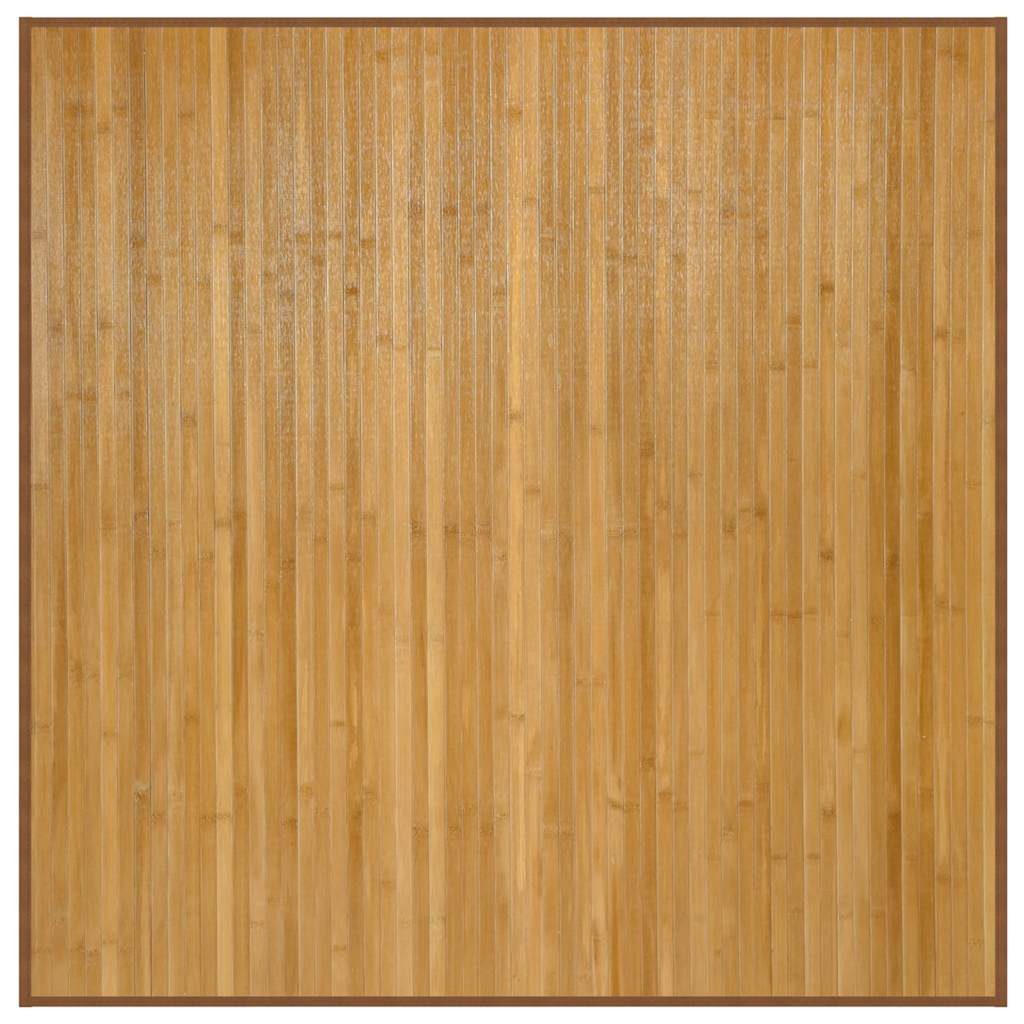 Teppich Teppich Quadratisch Natur 100x100 cm Bambus