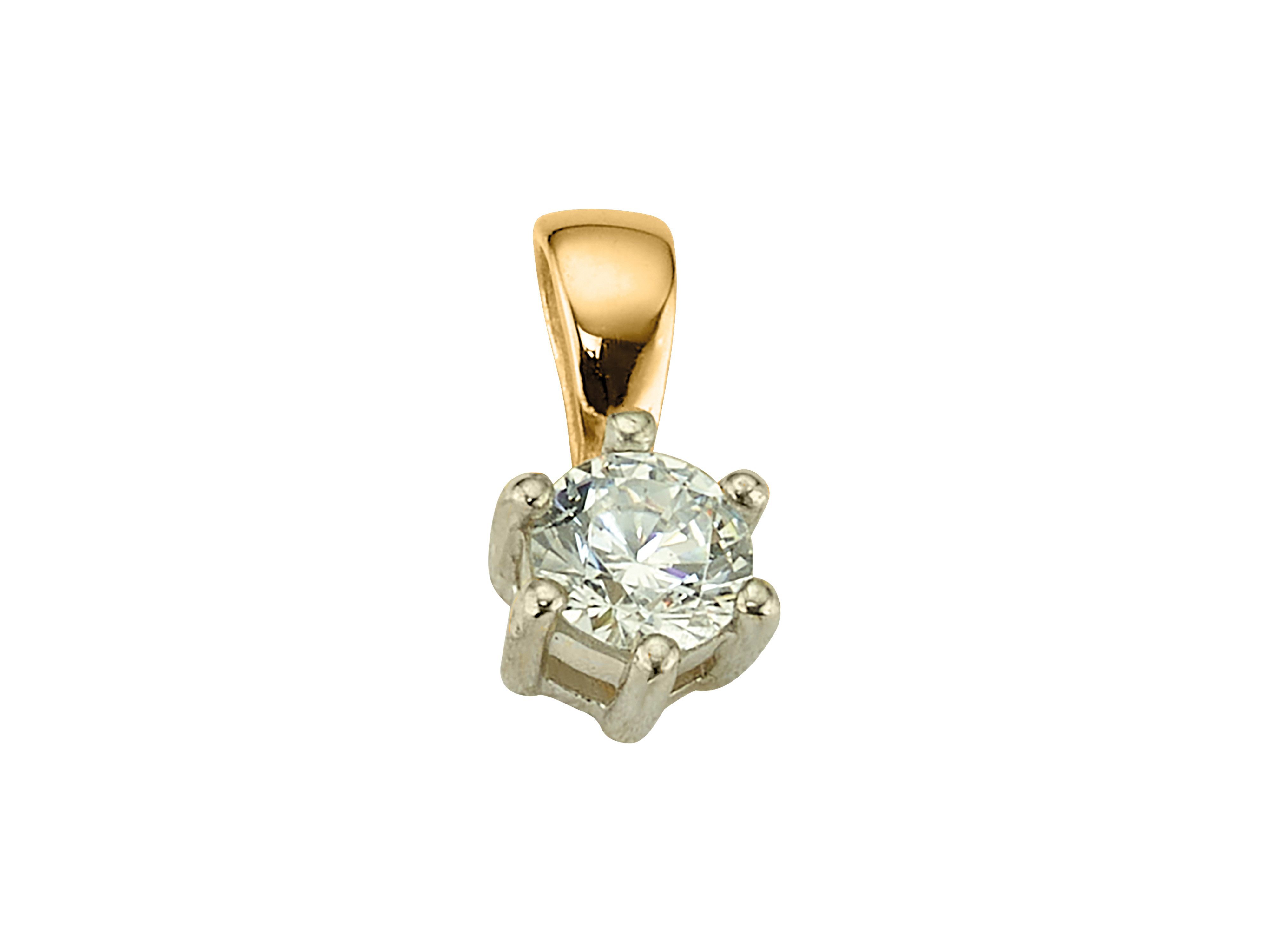Kettenanhänger Schmuck Geschenk Gold 333 Halsschmuck Anhänger Solitär