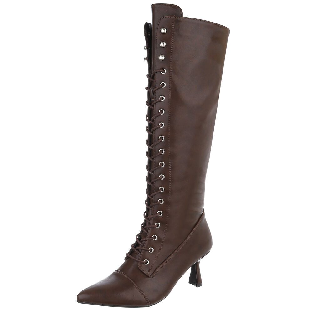 Ital-Design Elegante Damenstiefel mit Schnürung und günstig online kaufen