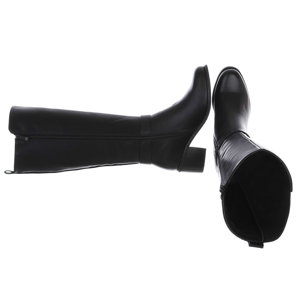 Ital-Design Elegante Damen-Stiefel mit Blockabsatz für günstig online kaufen