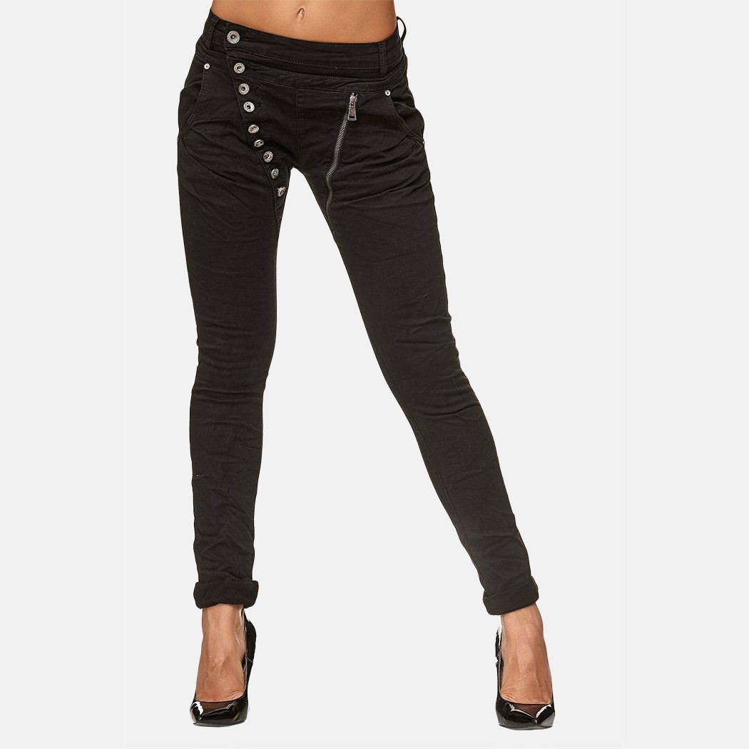 Elara Boyfriend-Jeans Elara Damen Baggy Jeans günstig online kaufen