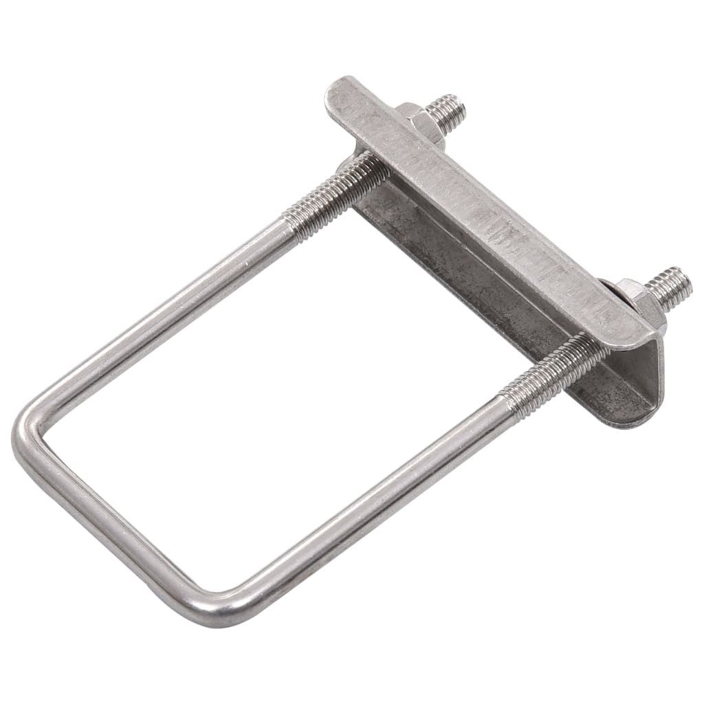vidaXL Draht U-Bügel für Zaunpfosten 25 Sets 60 x 40 mm, (25St)