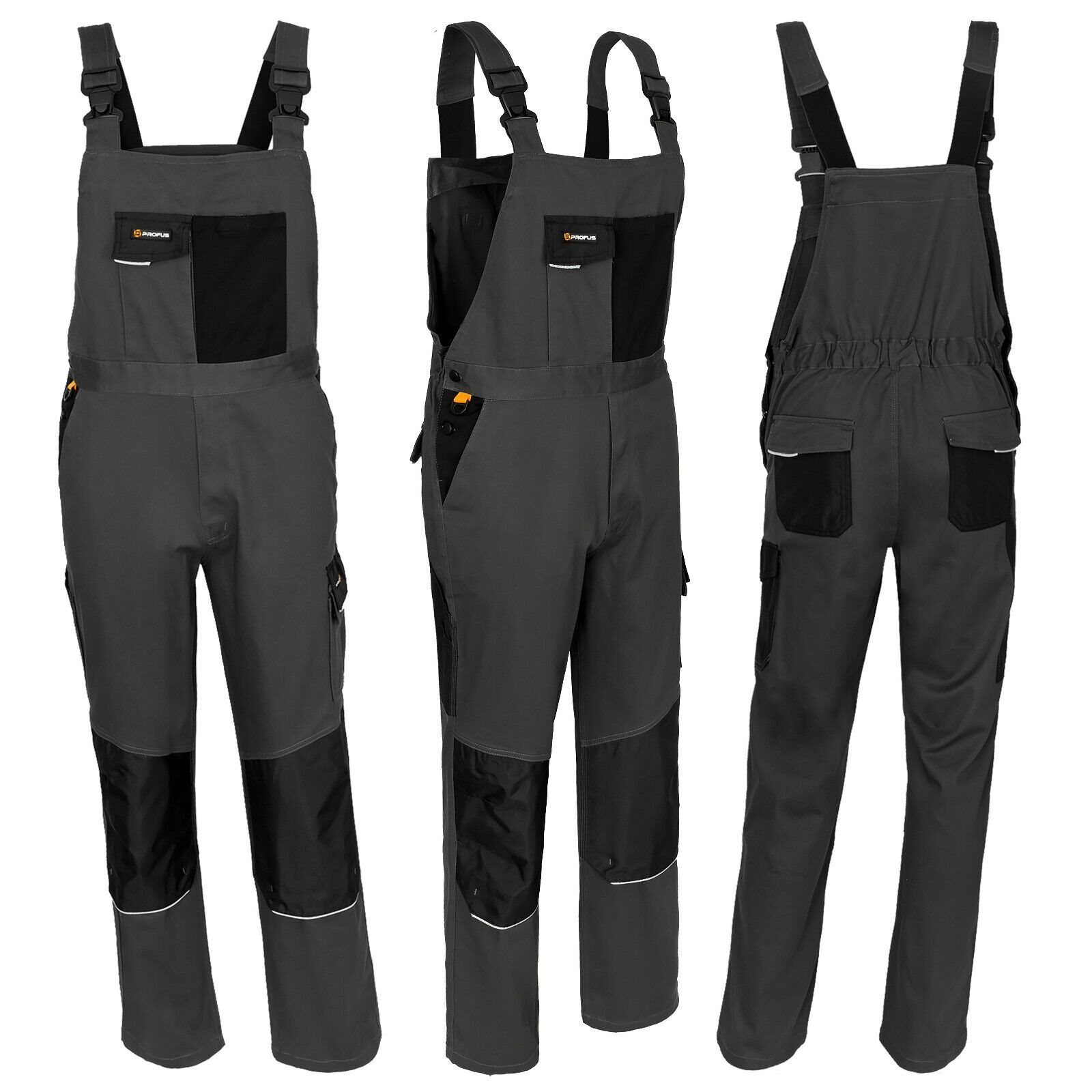 Profus Arbeitslatzhose Arbeitsbekleidung Berufsbekleidung Arbeitslatzhose Latzhose (HOBART)