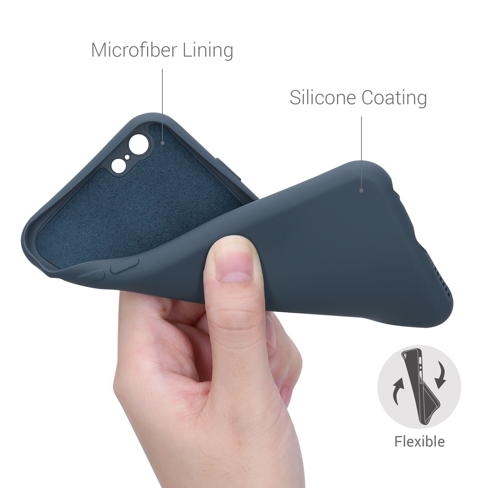 kwmobile Handyhülle Slim Case für Apple iPhone 6 / 6S, Hülle Silikon Handy - Handyhülle gummiert