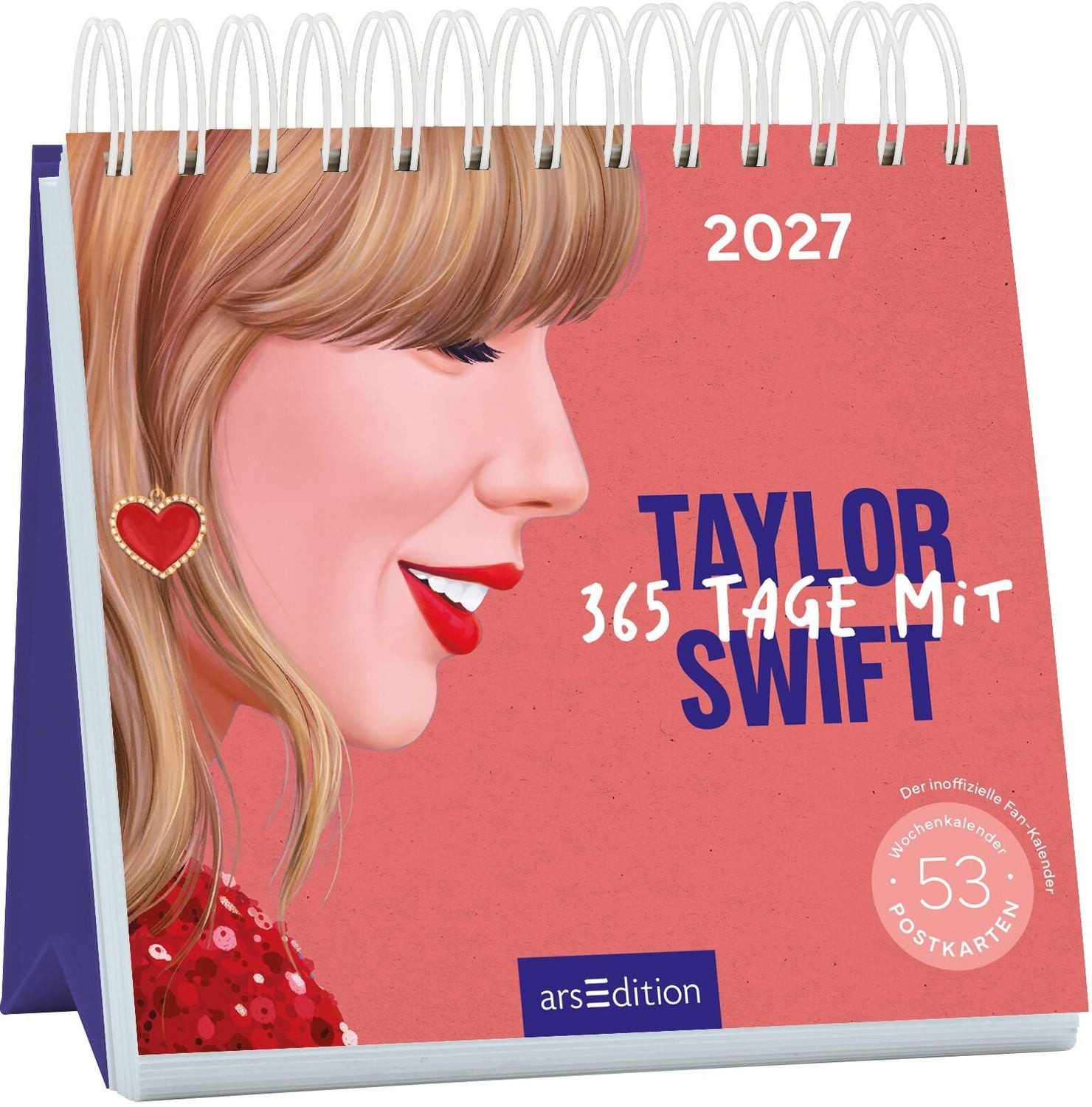 Tischkalender Postkartenkalender 365 Tage mit Taylor Swift 2027