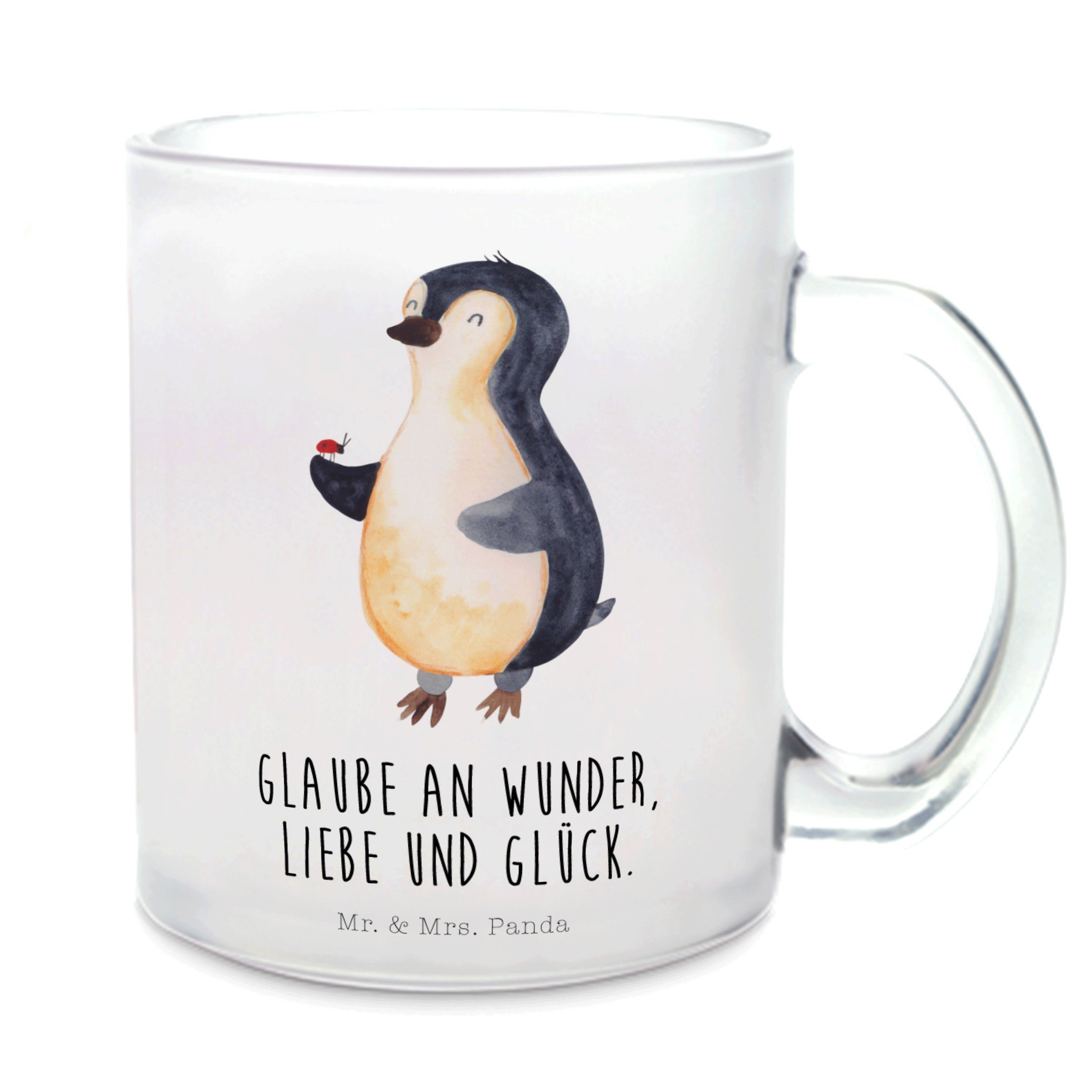 Personalisierte Tasse Pinguin marschierend – Mr. & Mrs. Panda