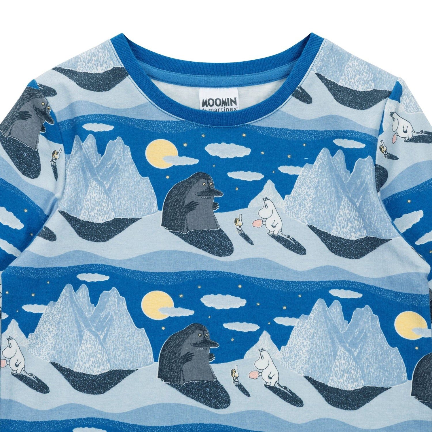 Moomin by Martinex Langarmshirt MOOMIN Night Sky Langarmshirt Blau – © Moomin Characters