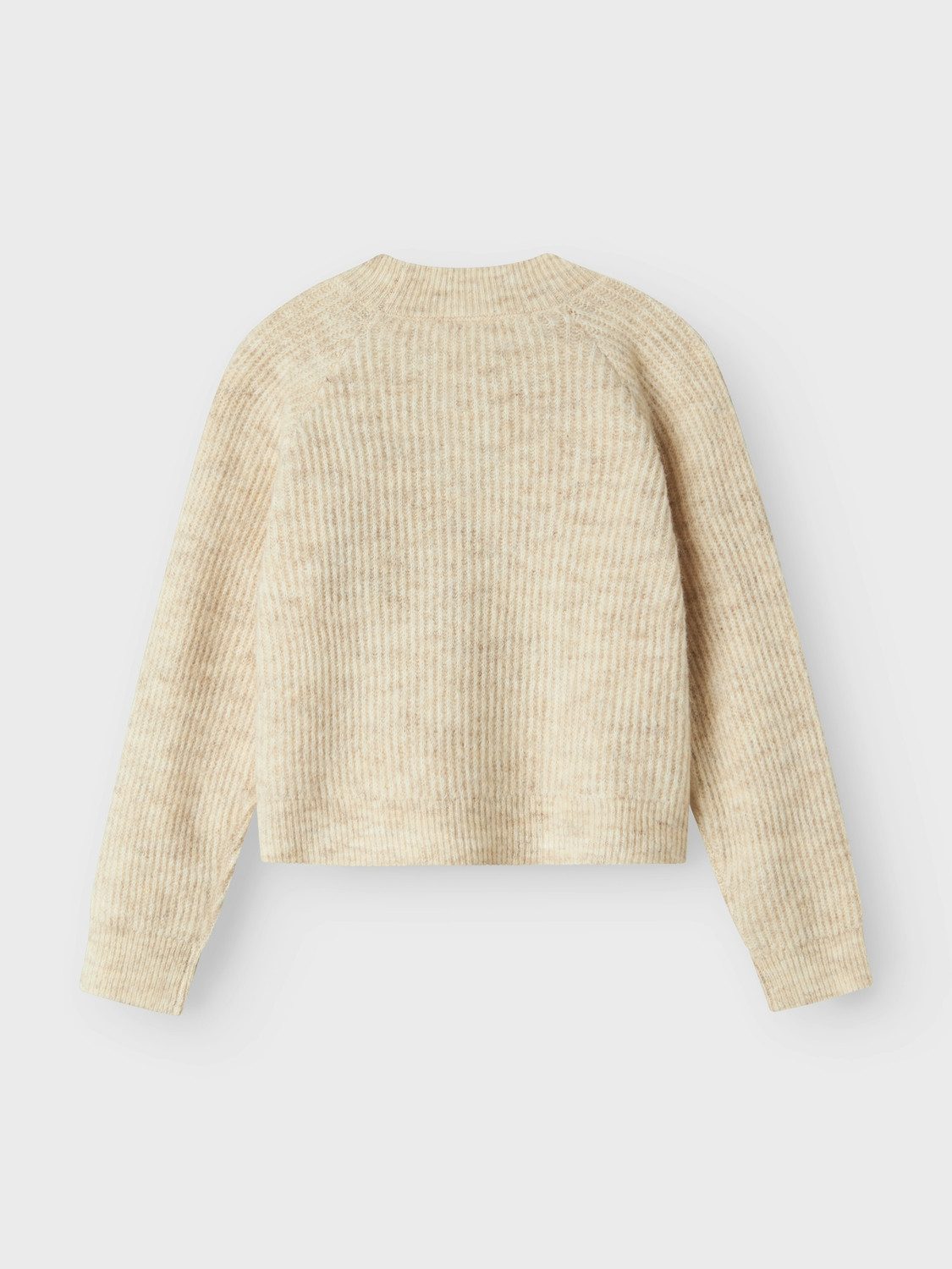 Name It Strickjacke NKFHOLLY BOXY SHORT KNIT CARD NOOS in modischer Boxy-Form, mit tiefem V-Ausschnitt, Rippstrick