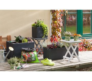 Dehner Blumentopf Palermo, winterfest, 80 x 30 x 27 cm, Kunststoff, Hochwertiger und leichter Pflanzkasten für Balkon und Terrasse
