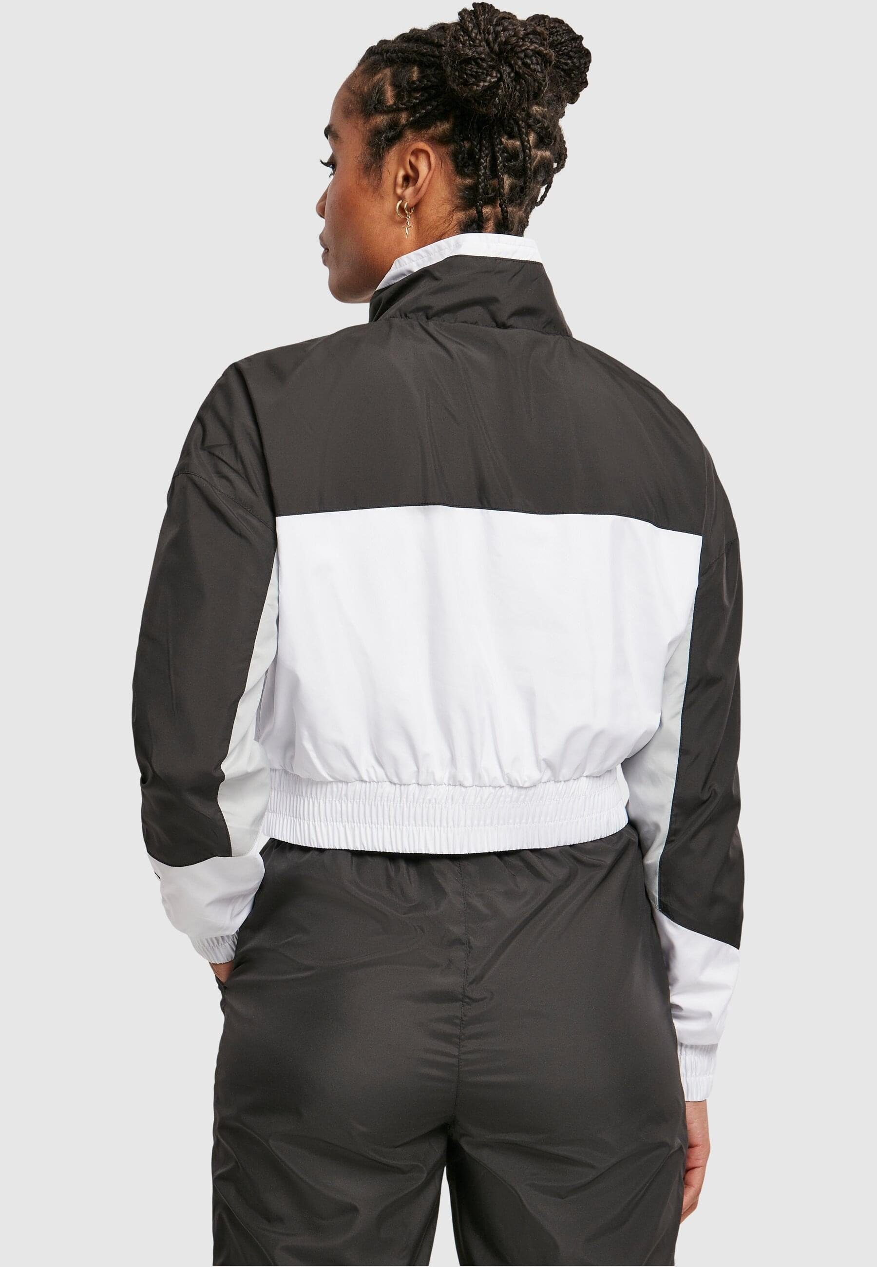 Starter Black Jacket Pull (1-St) Over black/white Colorblock Label Ladies Damen Starter Outdoorjacke