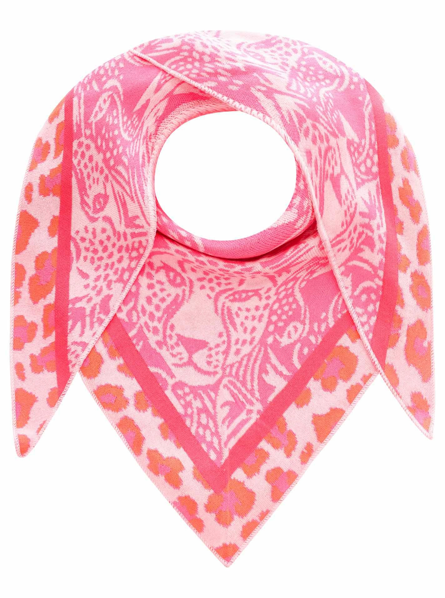 Zwillingsherz Dreieckstuch "Angry Leo", Leopardmuster, Strick, wärmend günstig online kaufen