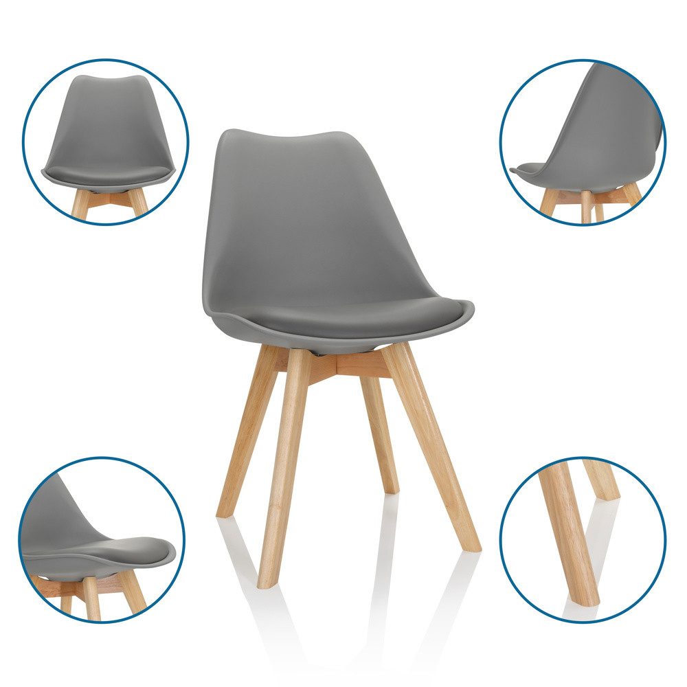 hjh OFFICE Schalenstuhl Schalenstuhl 4er Pack günstig online kaufen