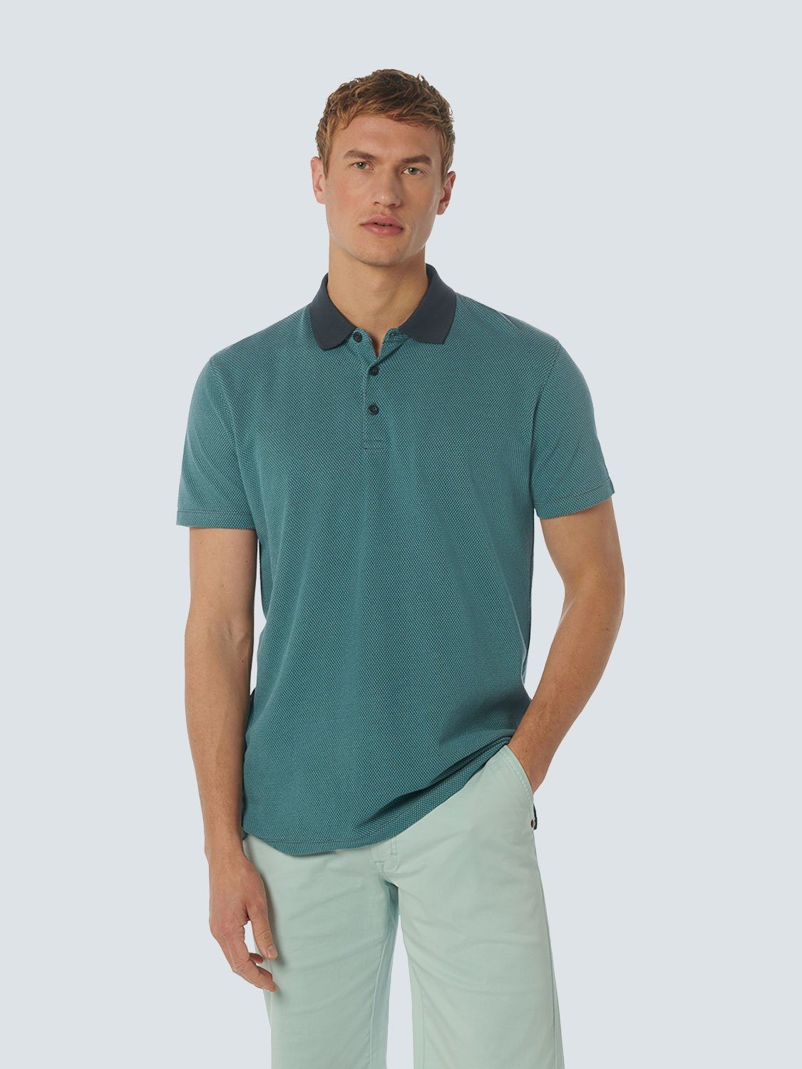 NO EXCESS Poloshirt Polo 2 Coloured Jacquard