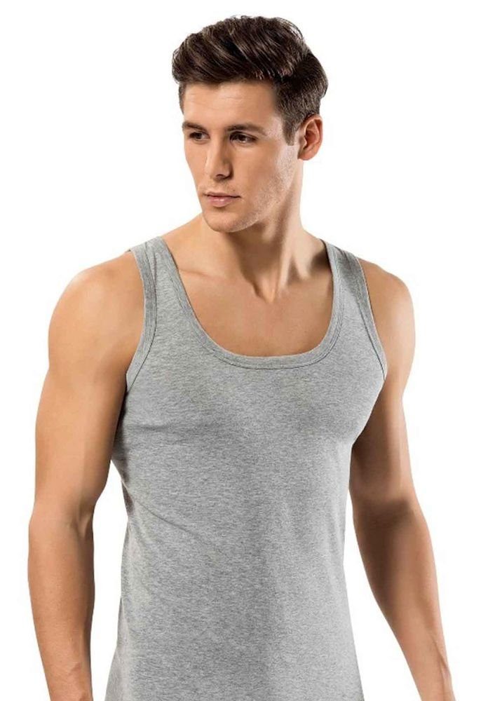 Selef Creation Unterhemd 6er Pack PREMIUM Herren Unterhemd Feinripp Tank-Top 100% Baumwolle