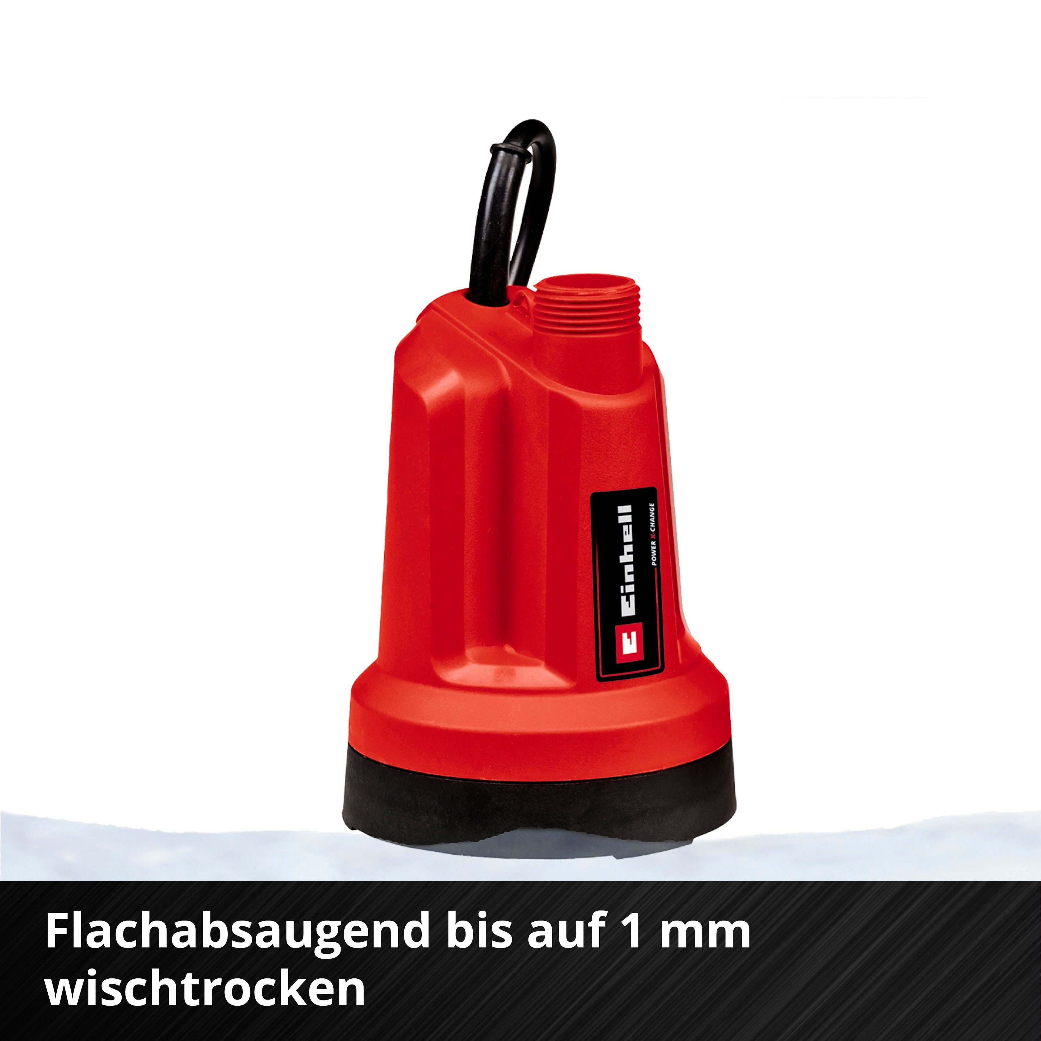 Einhell Klarwasserpumpe GE-SP 18 LL Li -Solo, ohne Akku und Ladegerät