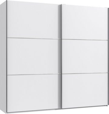 freiraum Schwebetürenschrank Escape (BxH: 200x236 cm) in WEISS mit 2 Türen und 4 Einlegeböden