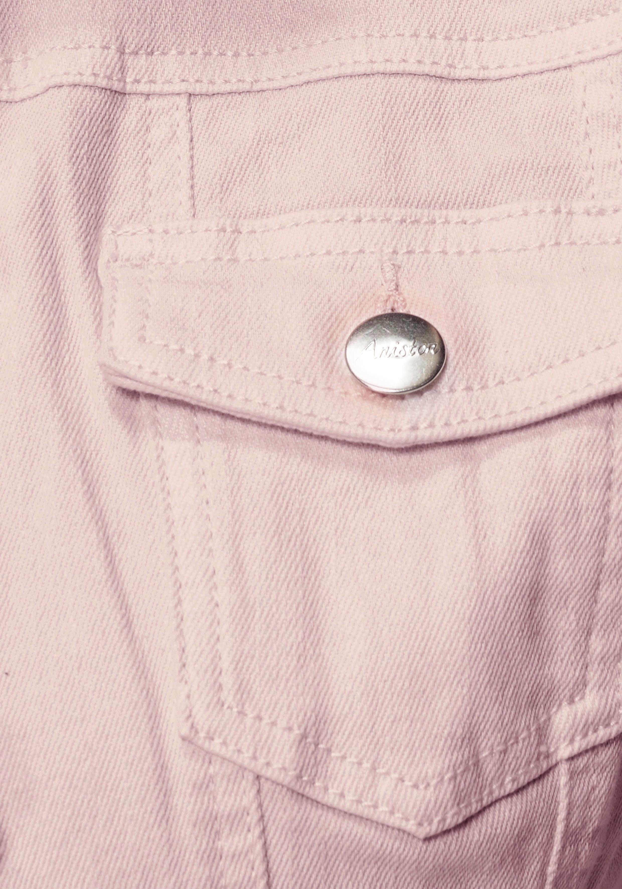 Aniston CASUAL Jeansjacke in zartem Pastell