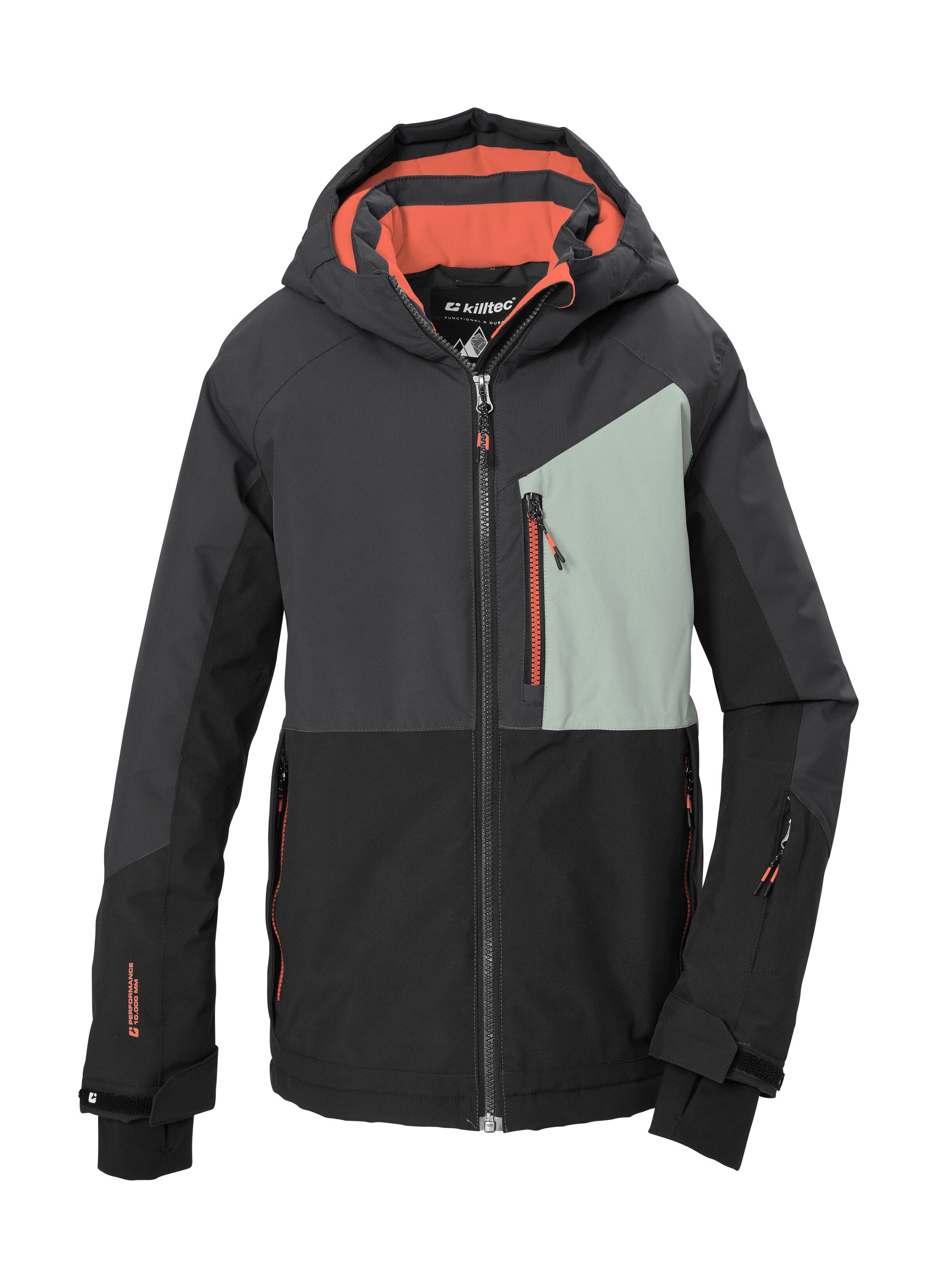 Killtec Skijacke KSW 206 BYS SKI JCKT Wind- und wasserdichte Kinderjacke, atmungsaktiv, verstellbar