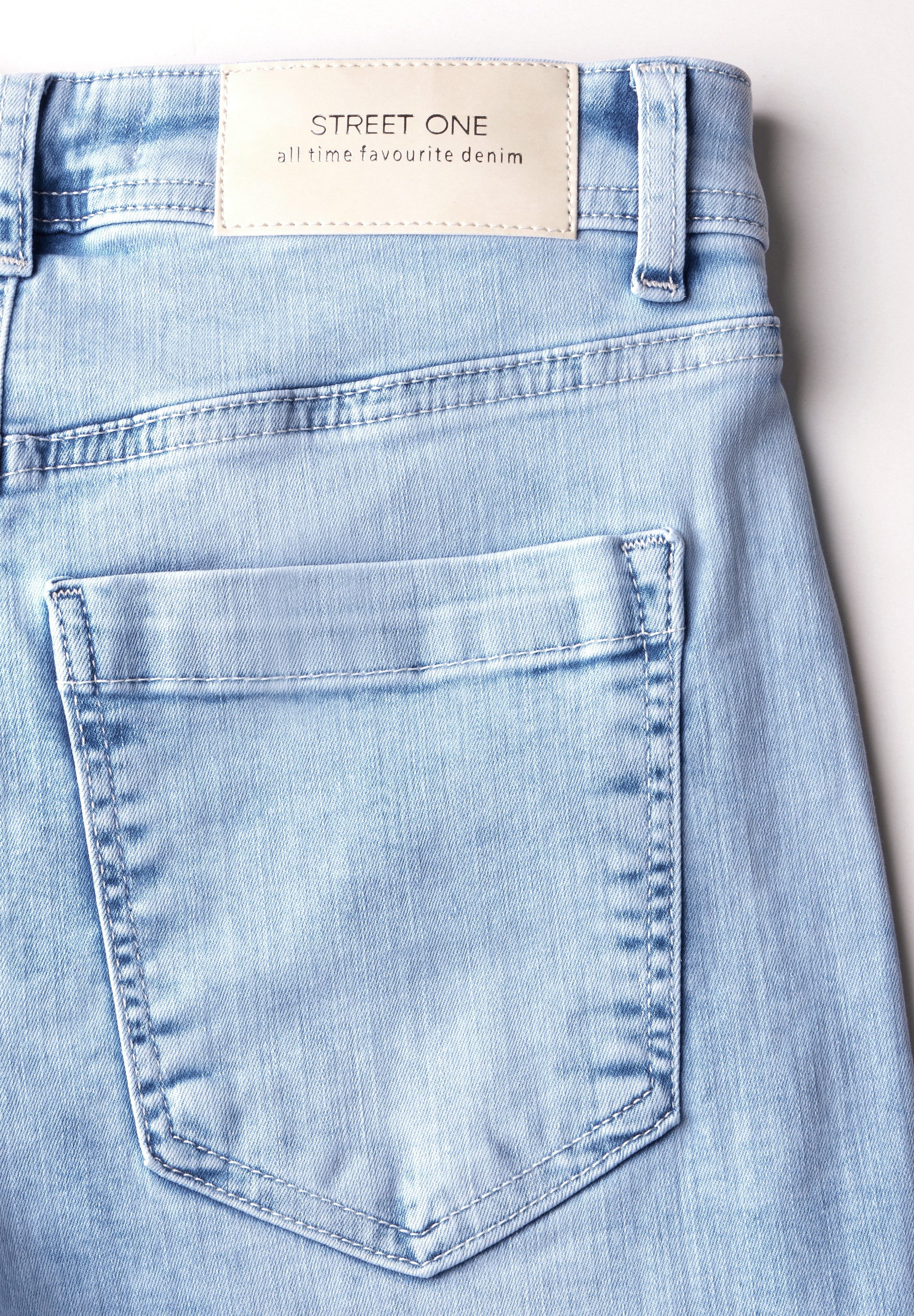 STREET ONE Loose-fit-Jeans softer Materialmix