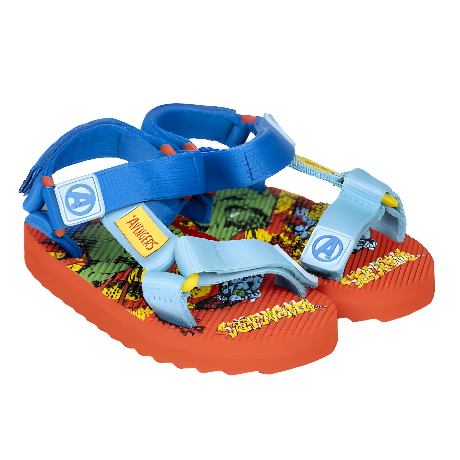 MARVEL Marvel Avengers Kinder Sandalen Latschen Hausschuhe Klett Gr. 26 - 32 Sandale