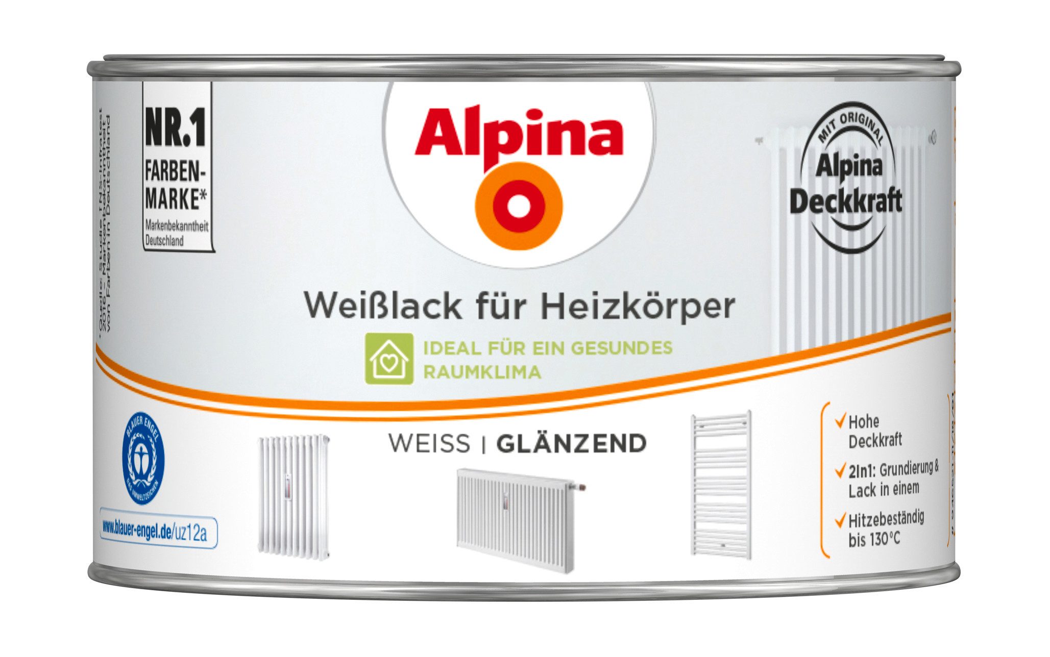 Alpina Heizkörperlack Weißlack für Heizkörper