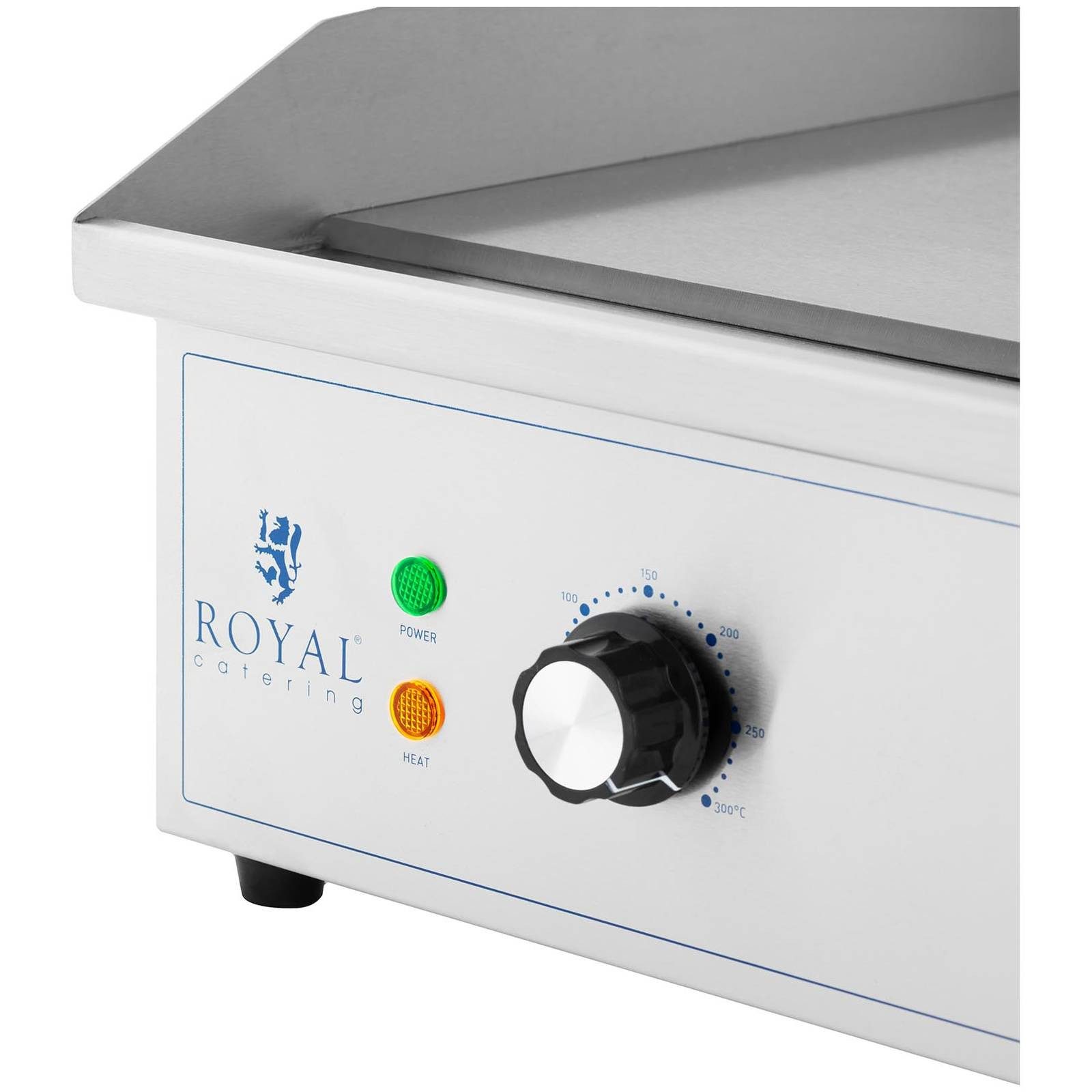 Royal Catering Elektrogrill Doppel Elektro Grillplatte 72,7 x 42 cm Griddleplatte glatt 2 x 2200 W, 4400 W